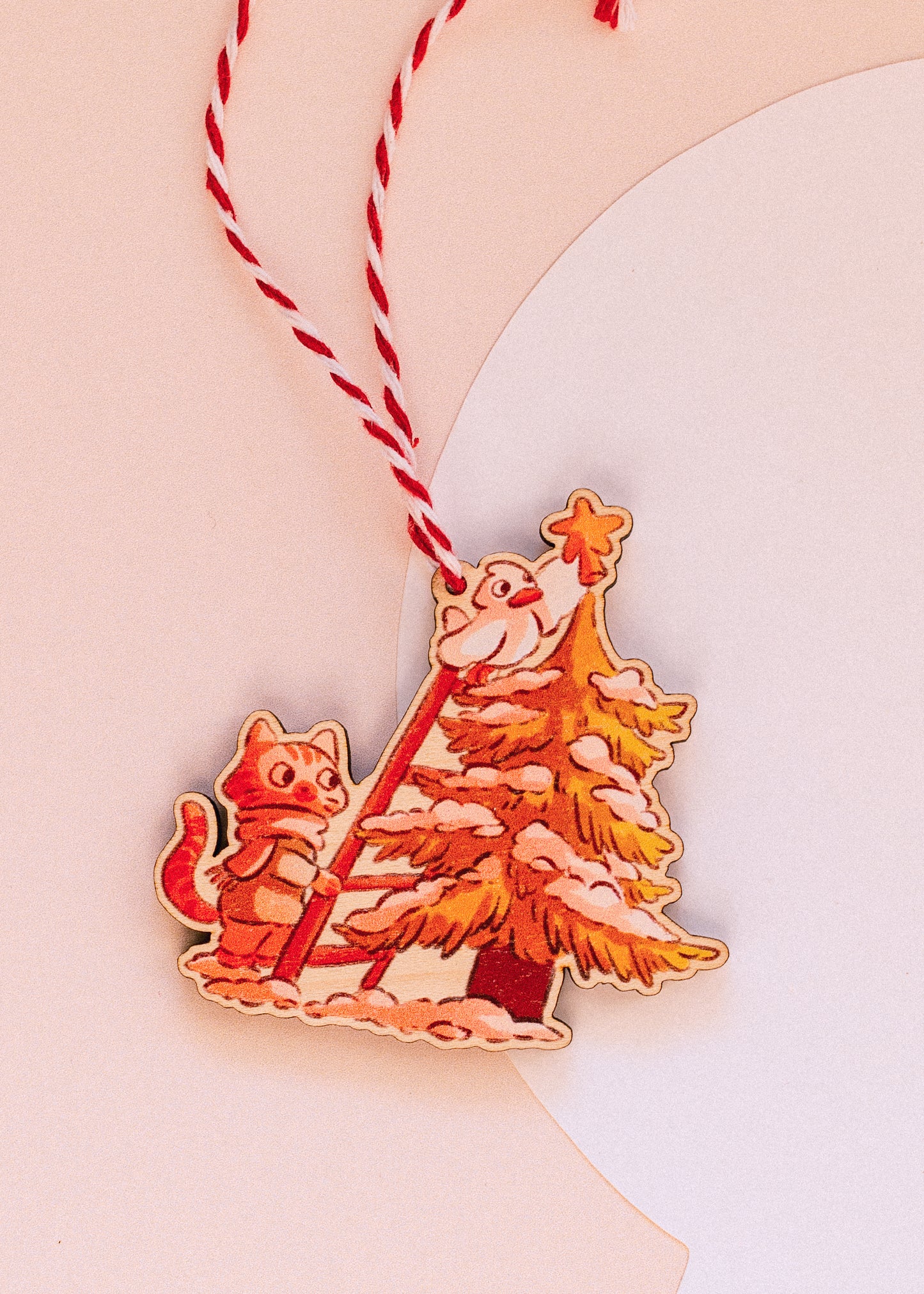 Ornament - Shiba ribbon