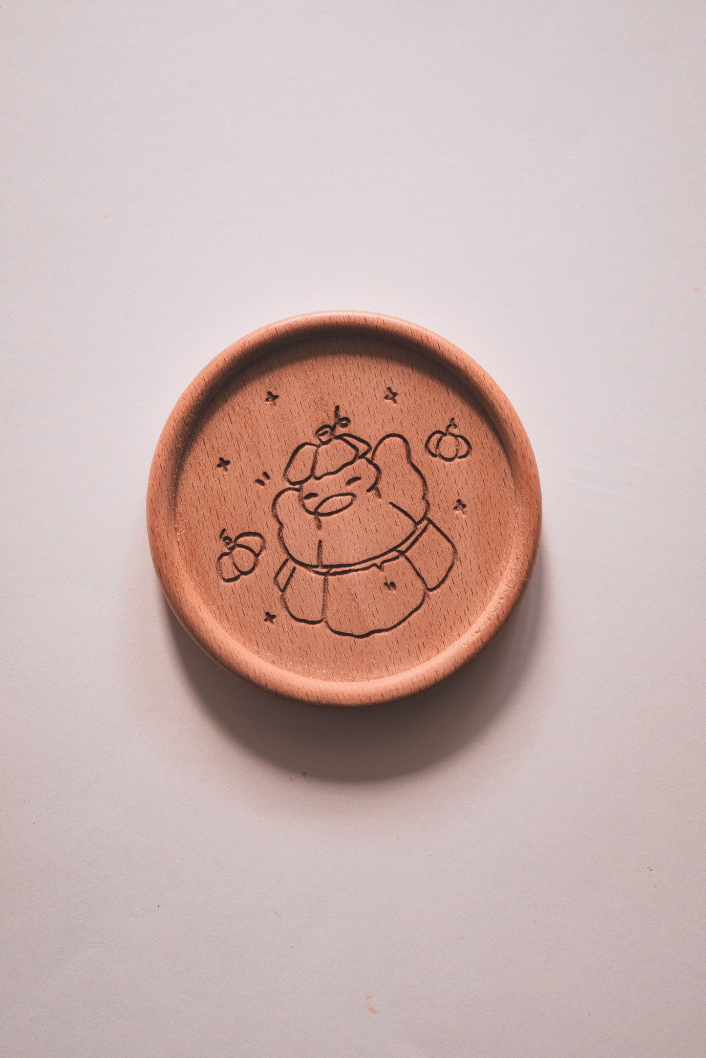 Dessous de verre - Canard citrouille