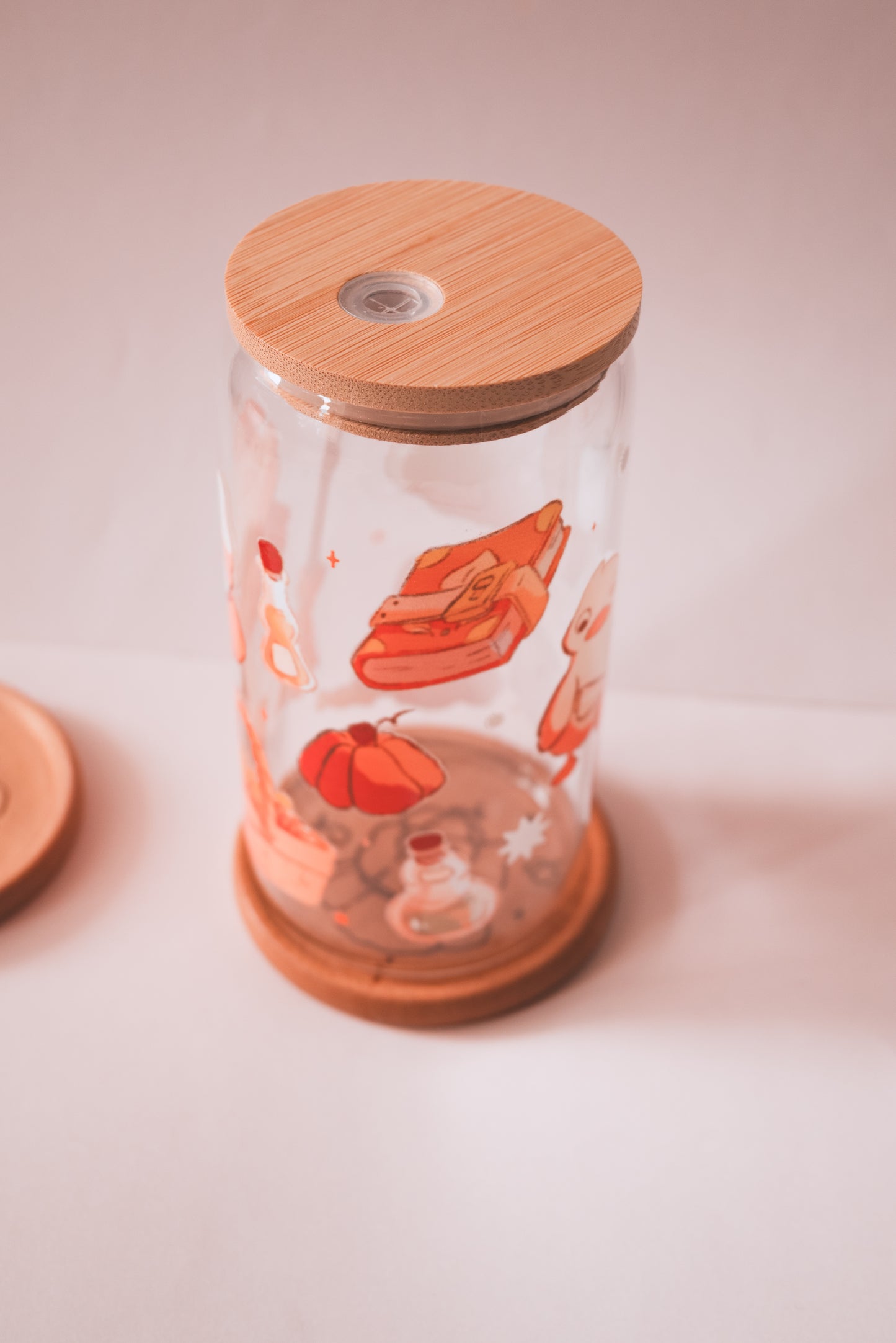 Duo verre & dessous de verre - Pumpkin