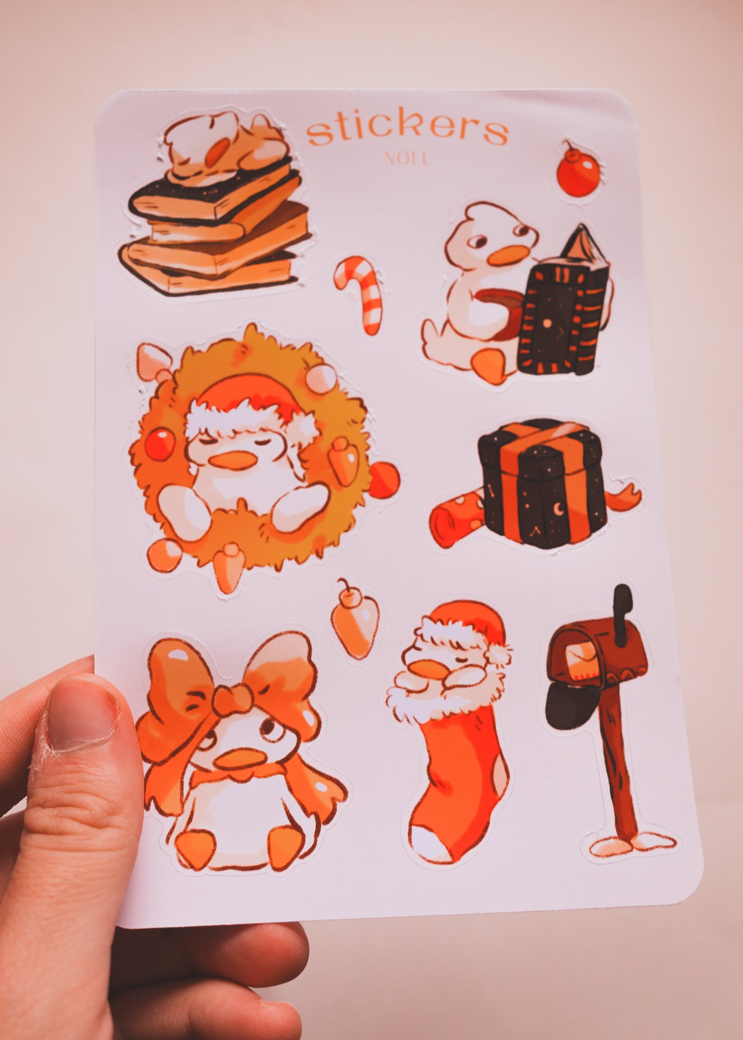 Feuille de stickers - Noel