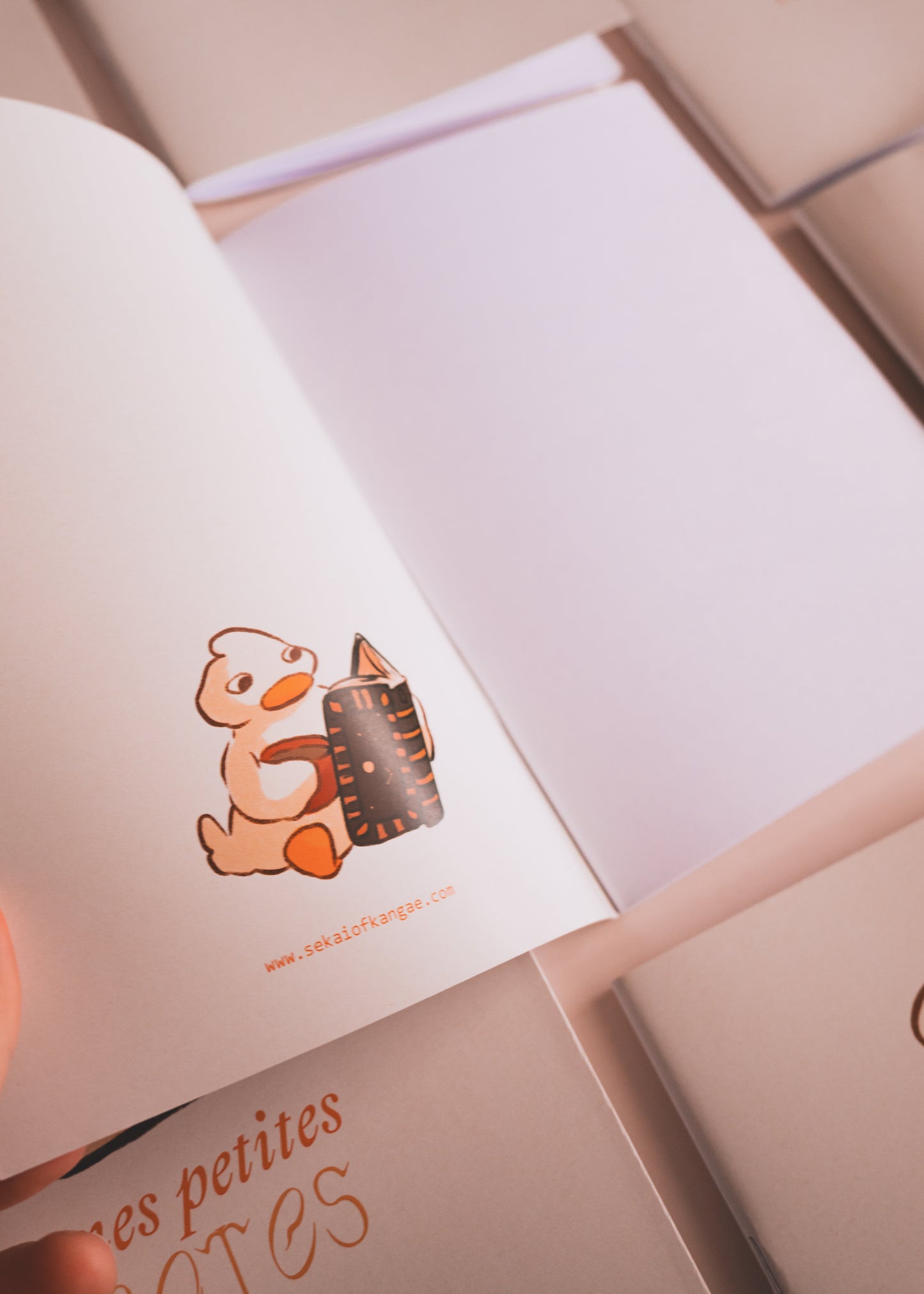 Notebook - duck in the rain