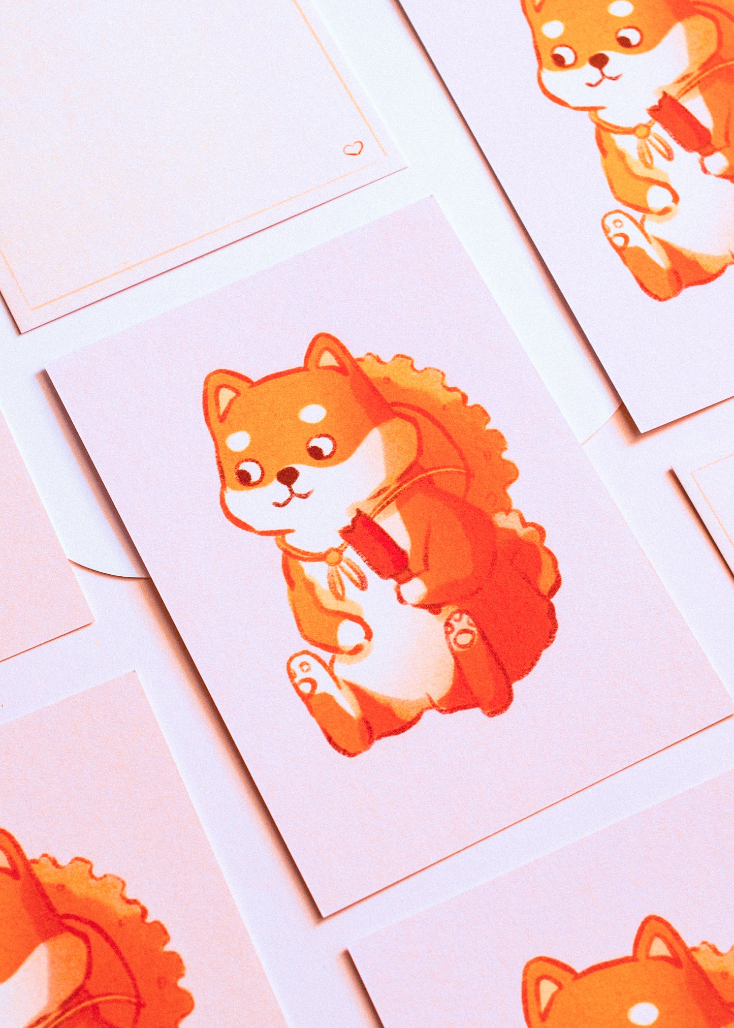 Mini prints - Shiba with his ice cream