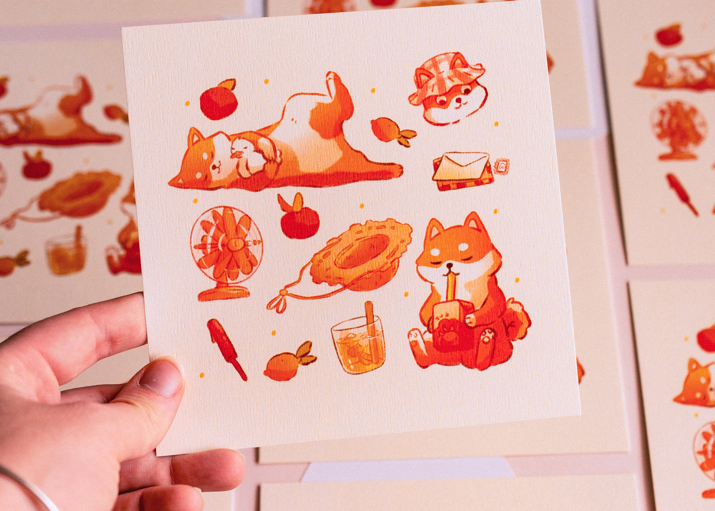 Print - Summer Shibas