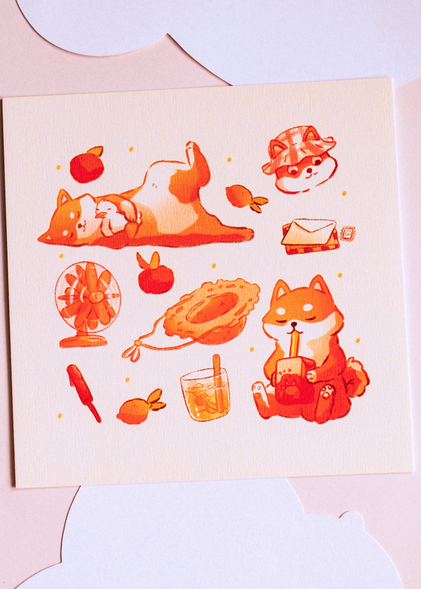 Print - Summer Shibas