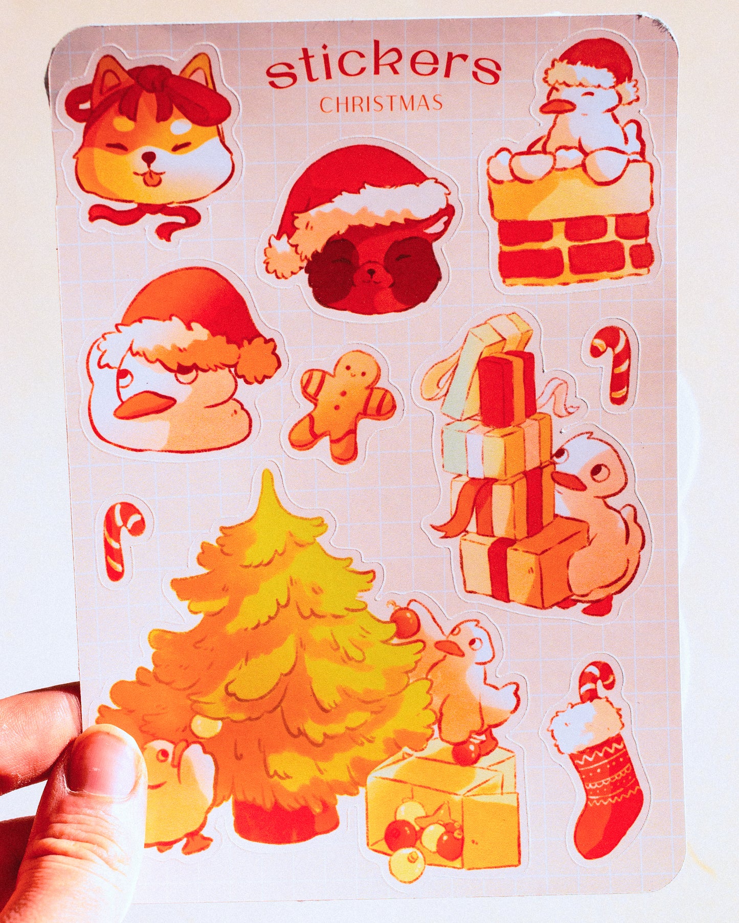 Feuille de stickers - Noel