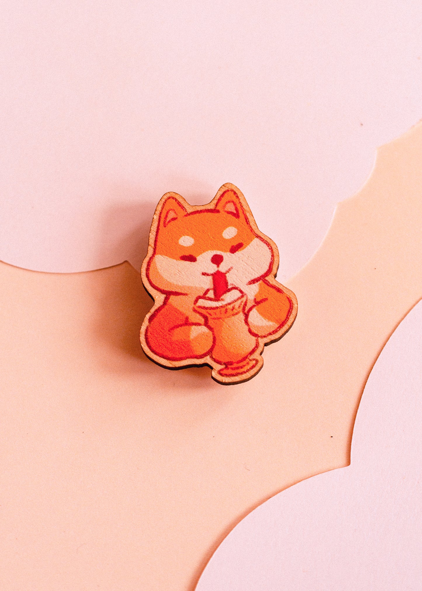 Magnet - Shiba chocolat chaud