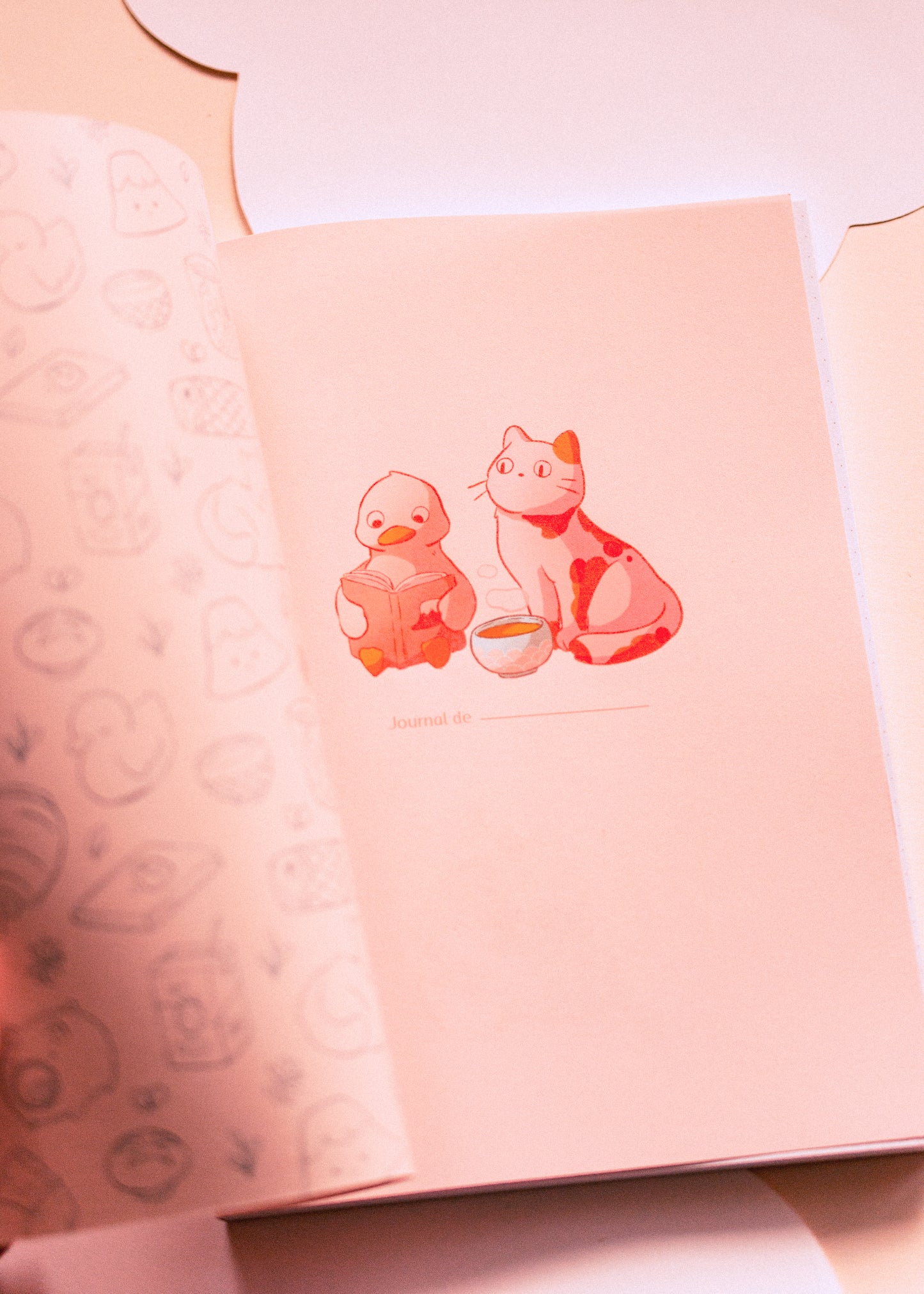 Notebook - Duck and cat in Japan