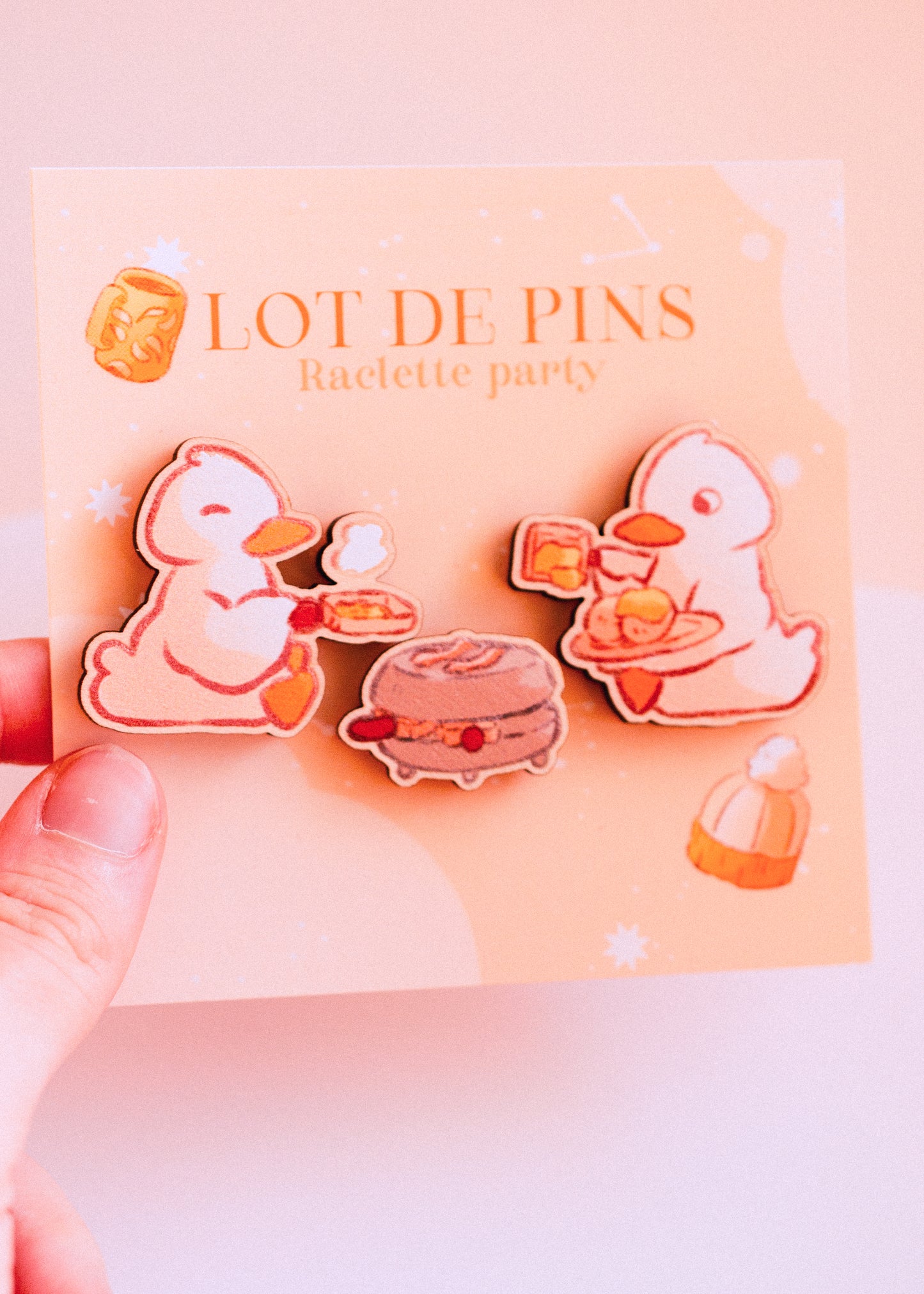 Wooden pins lot - Raclette party