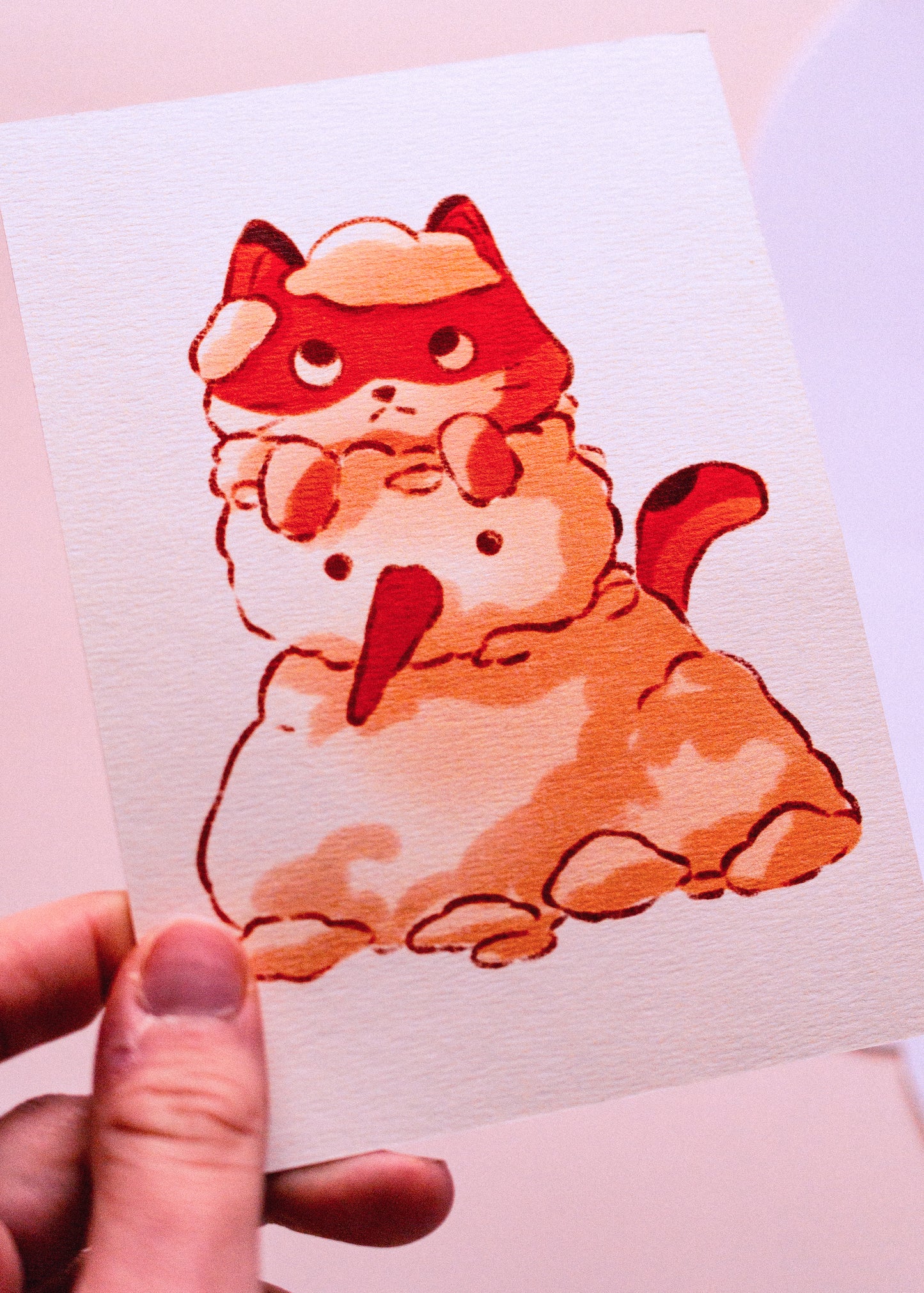 Mini prints - Snowman cat