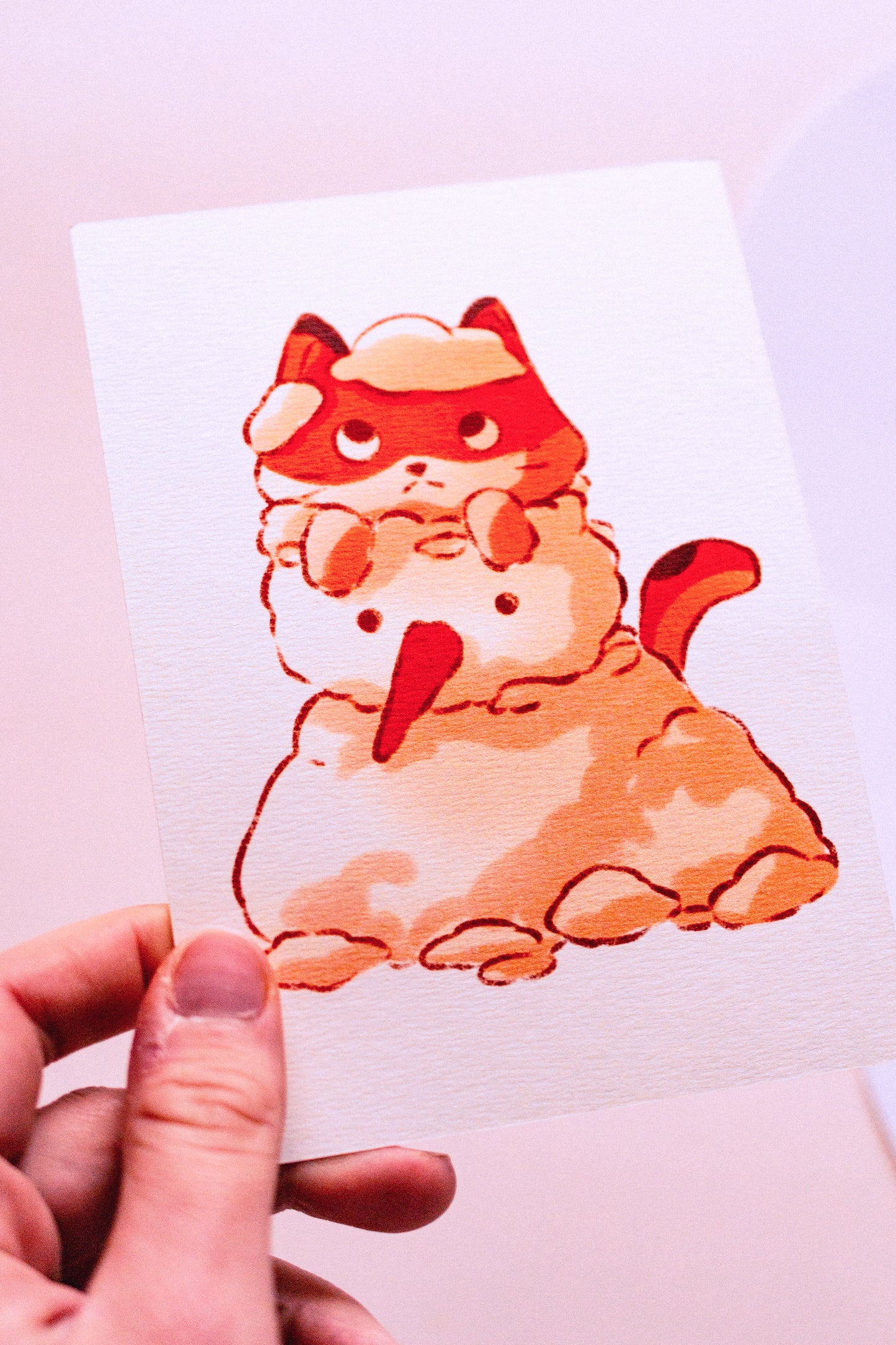 Mini prints - Snowman cat