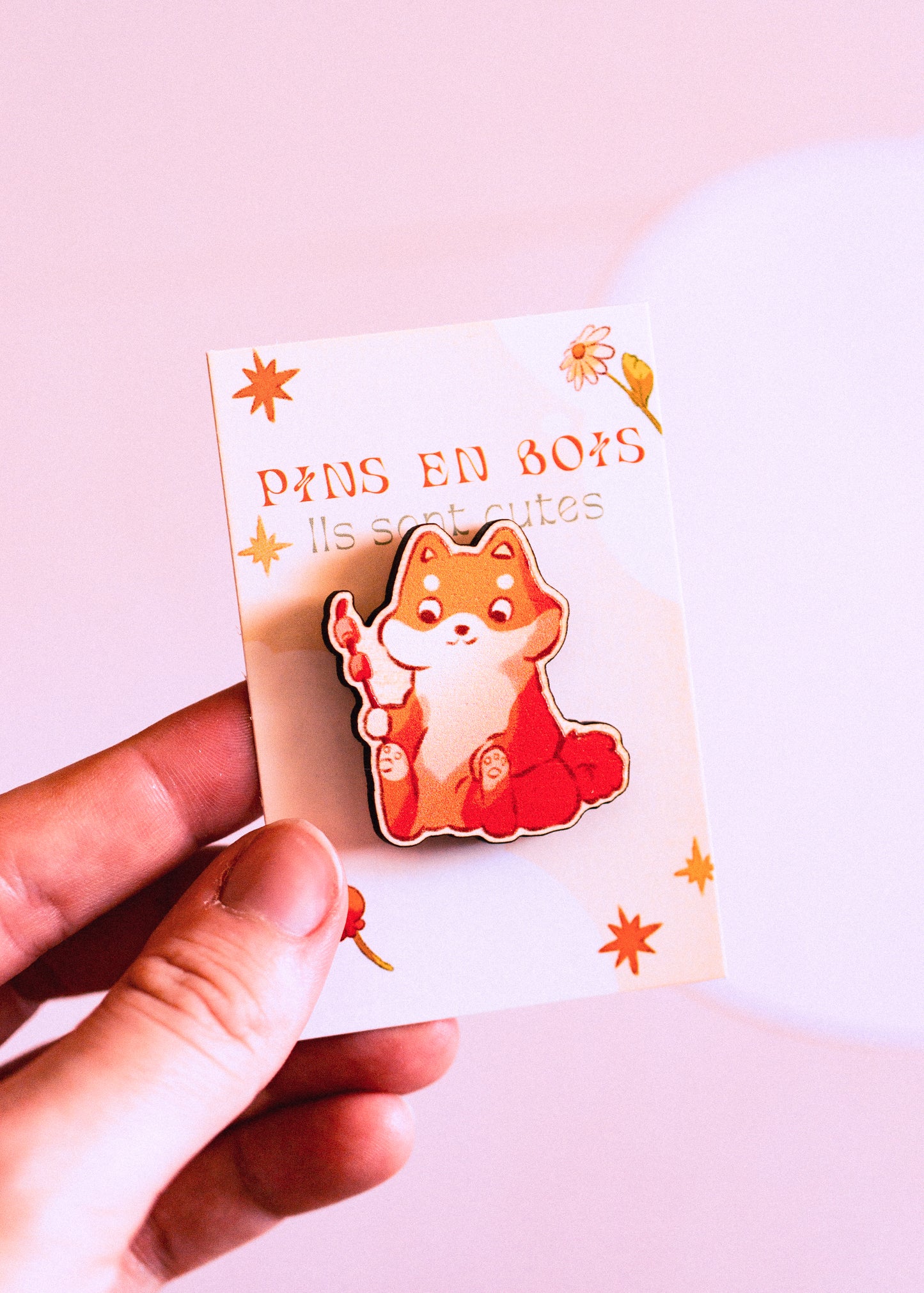 Wooden pins - Bubble tea duck