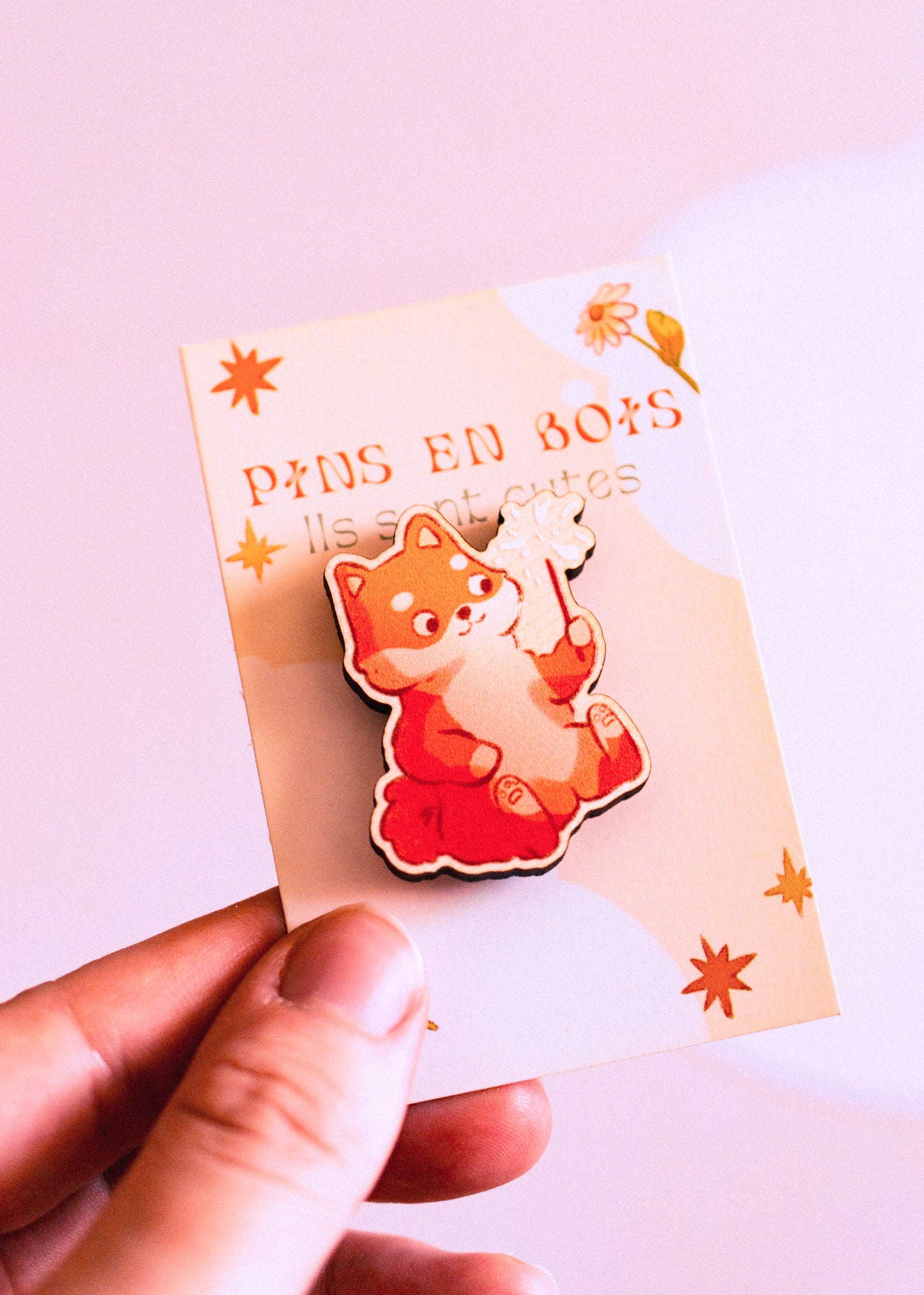 Wooden pins - Bubble tea duck