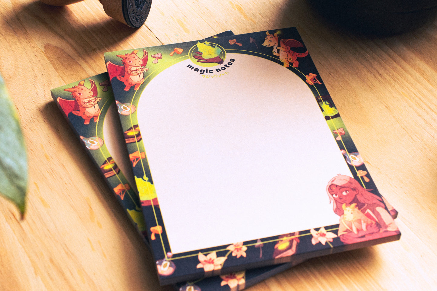 A5 Notepad - Dragon's magic rounded