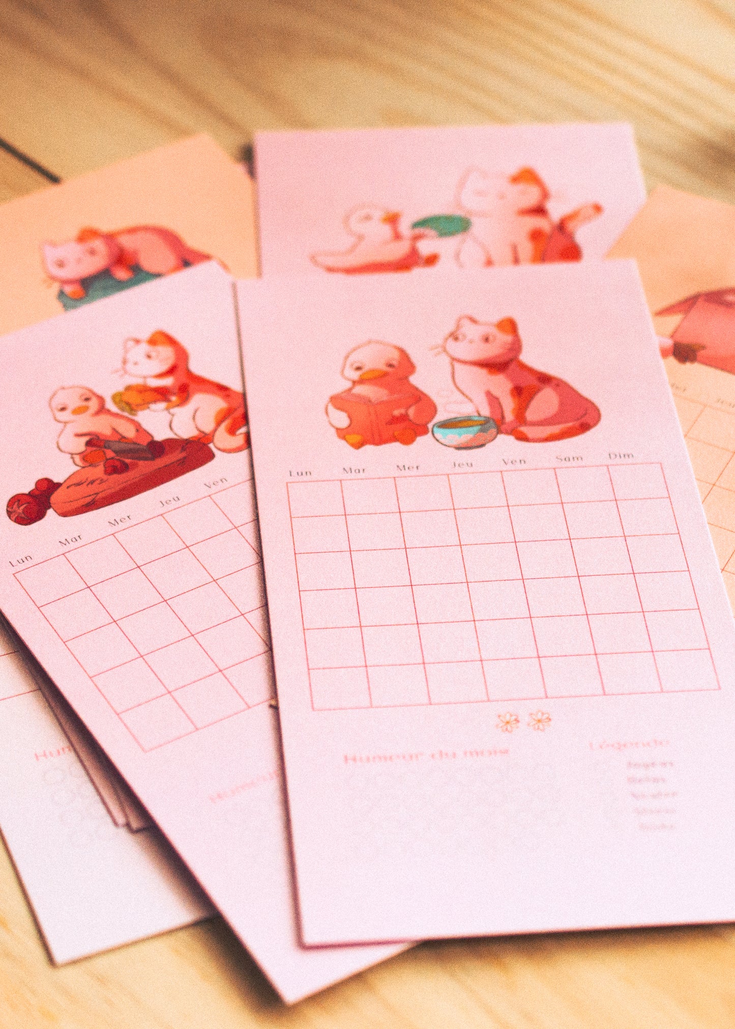 Calendar cards
