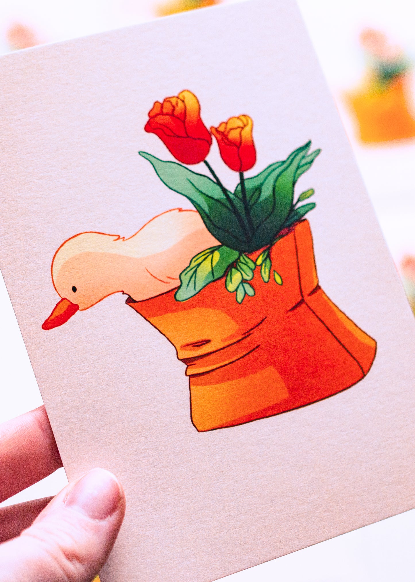 Mini prints - Duck in the bag