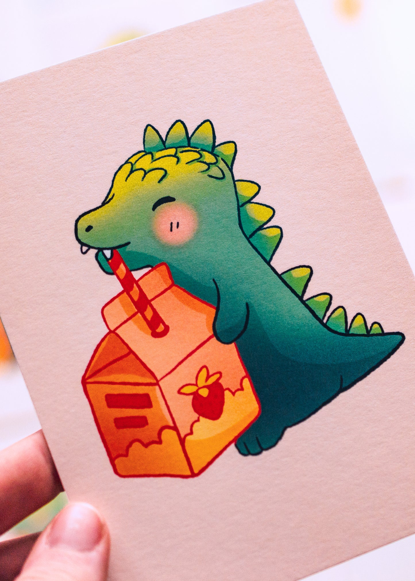 Minis prints - Little dino and his juice