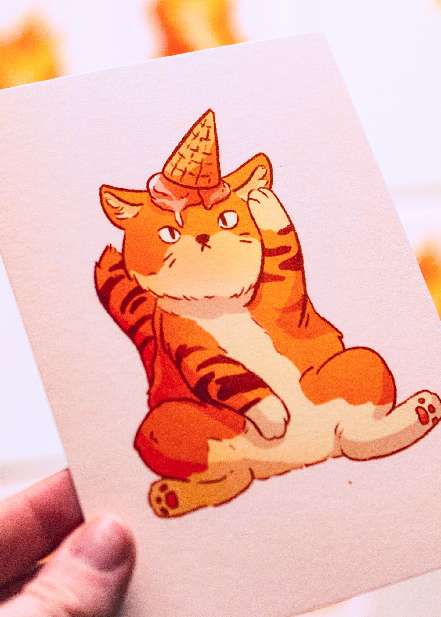 Mini prints - Ice cream cat