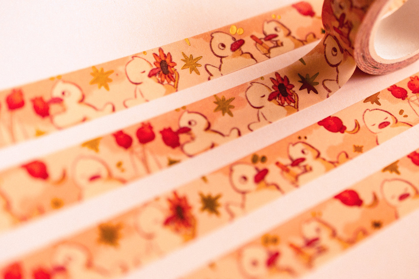 Washi tape - Spring ducks