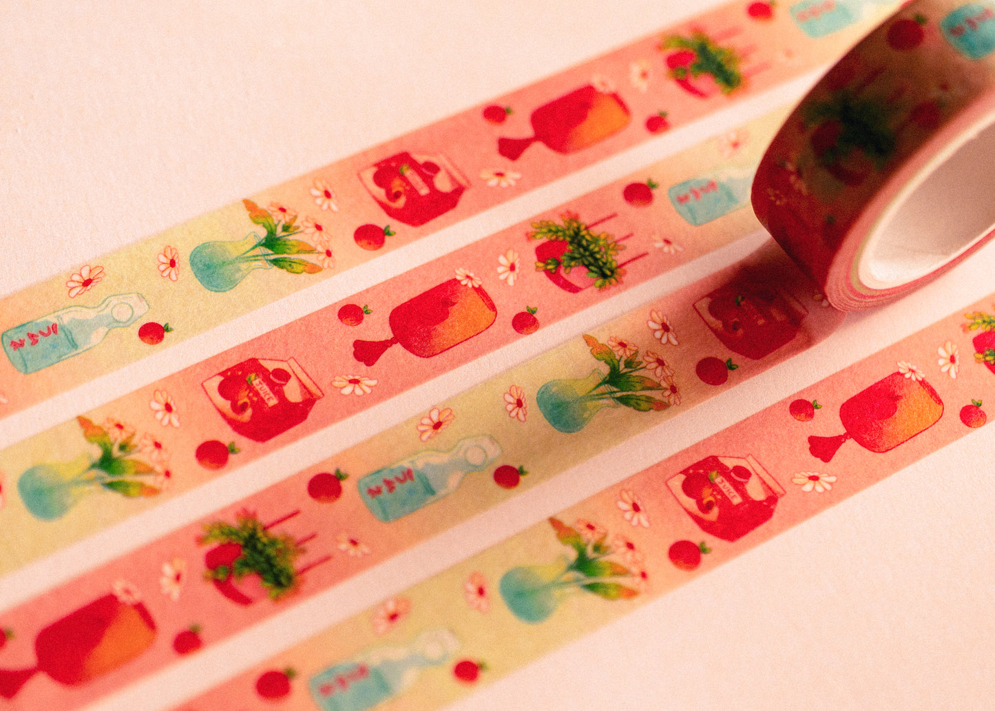 Washi Tape - Pêche d'été