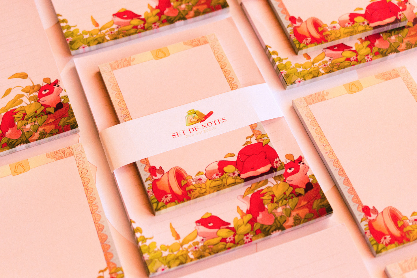 Notepad set - Fox in the plants
