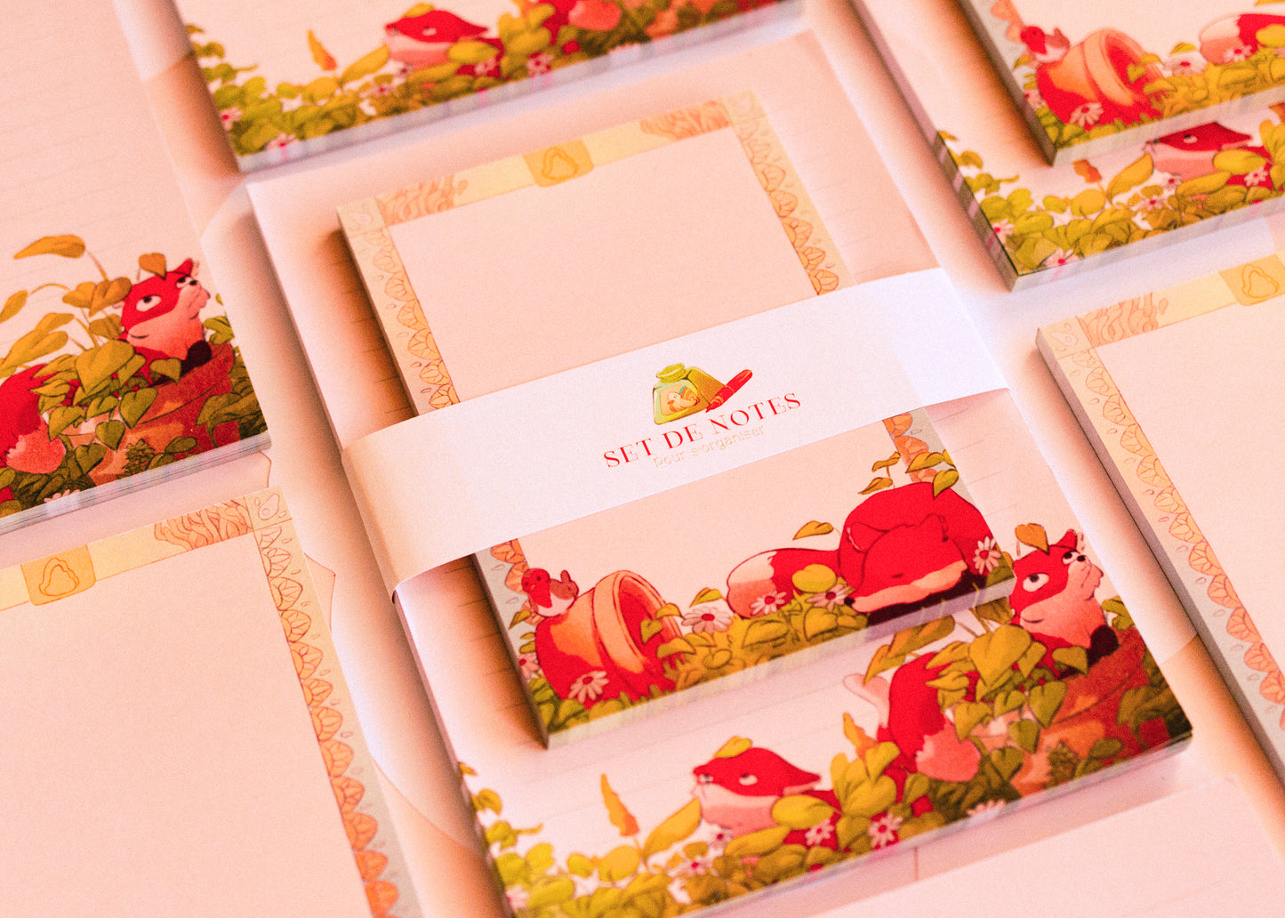 Notepad set - Fox in the plants