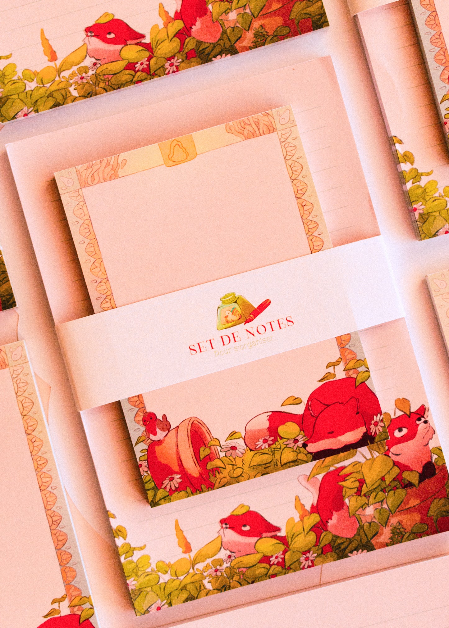 Notepad set - Fox in the plants