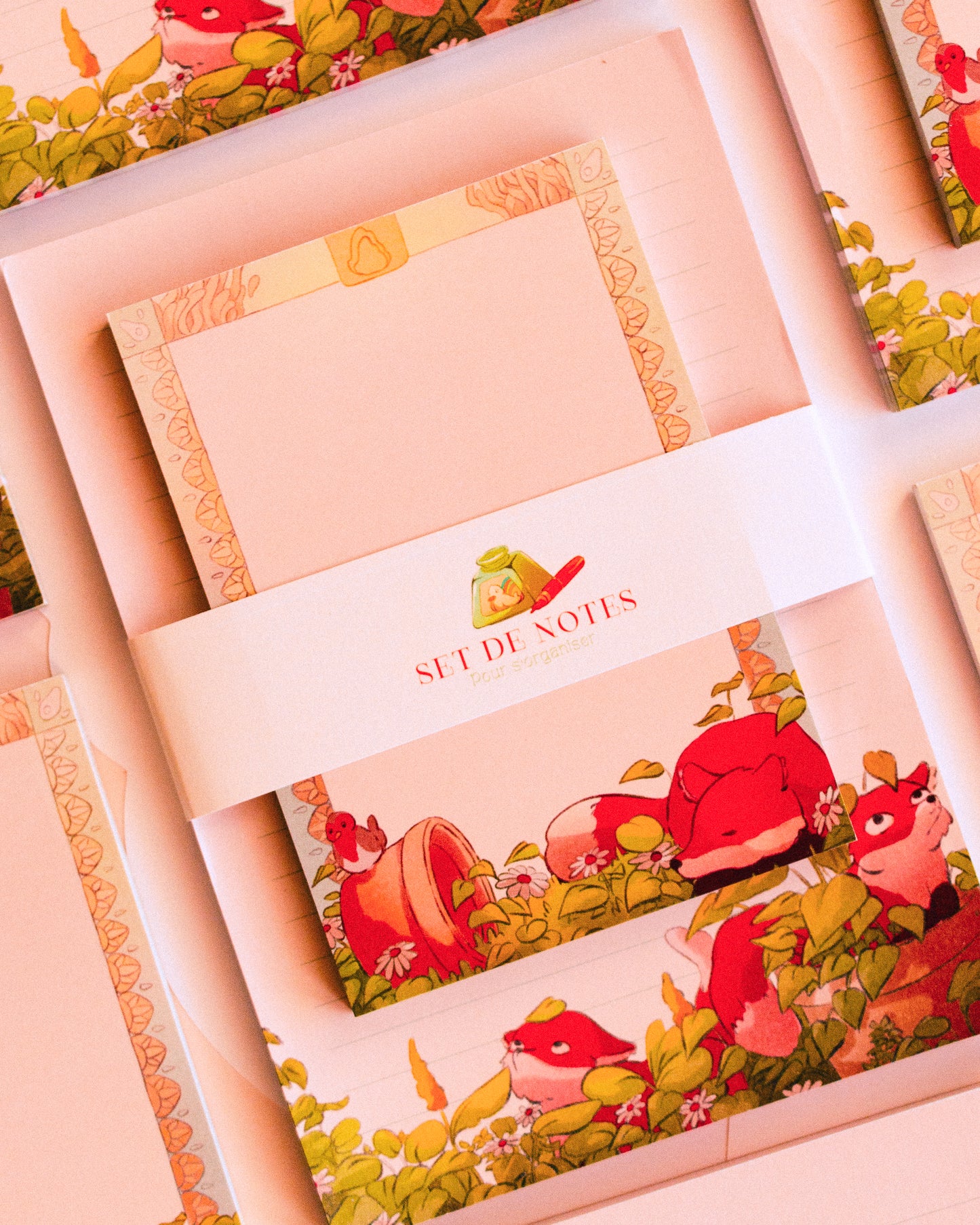 Notepad set - Fox in the plants