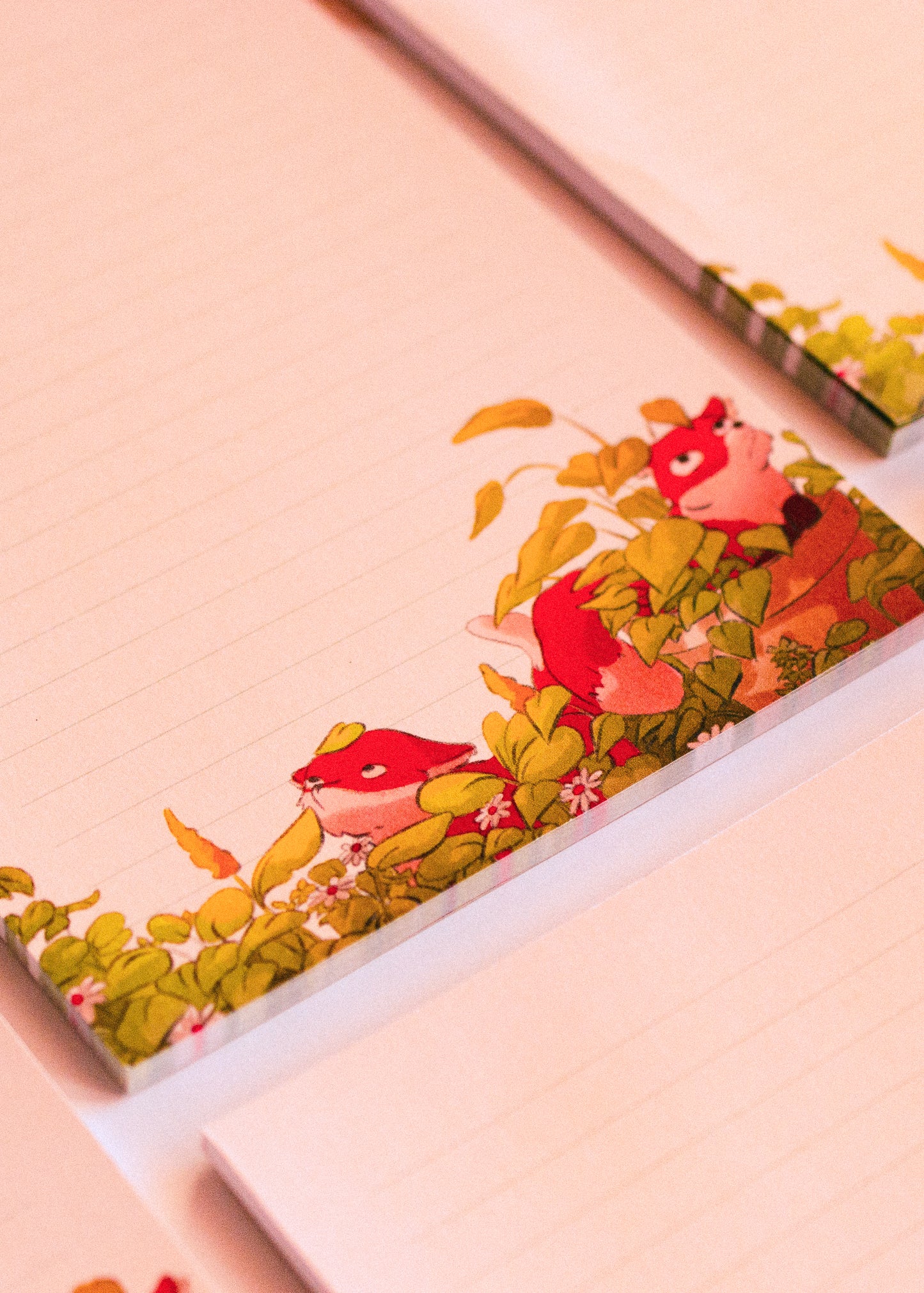 A5 notepad - Fox in the plants