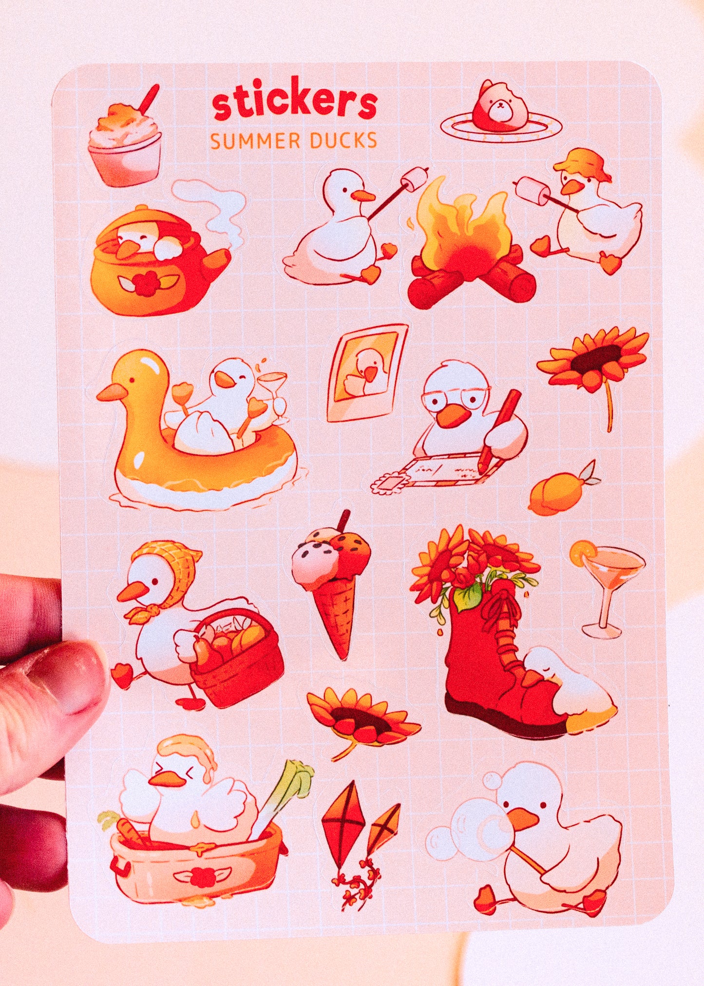 Set summer ducks