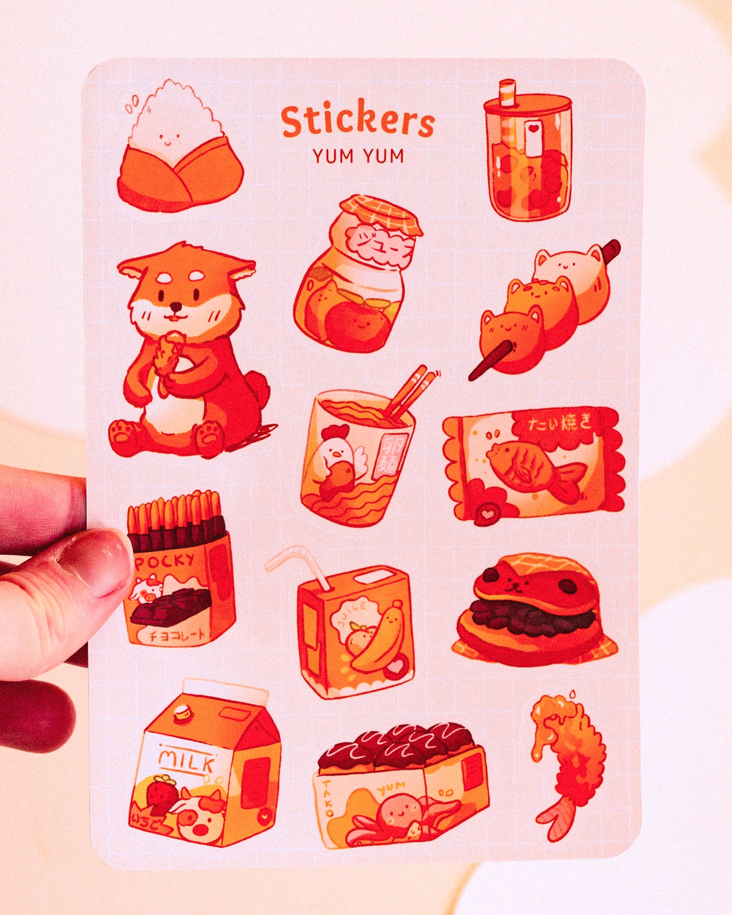 Sticker sheet - Yumyum