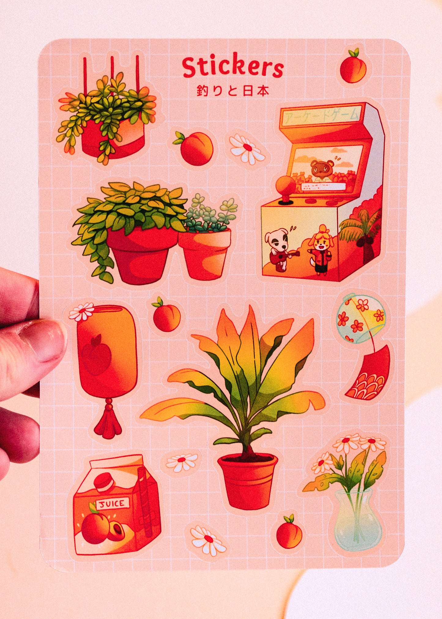 Sticker sheets - Summer peaches