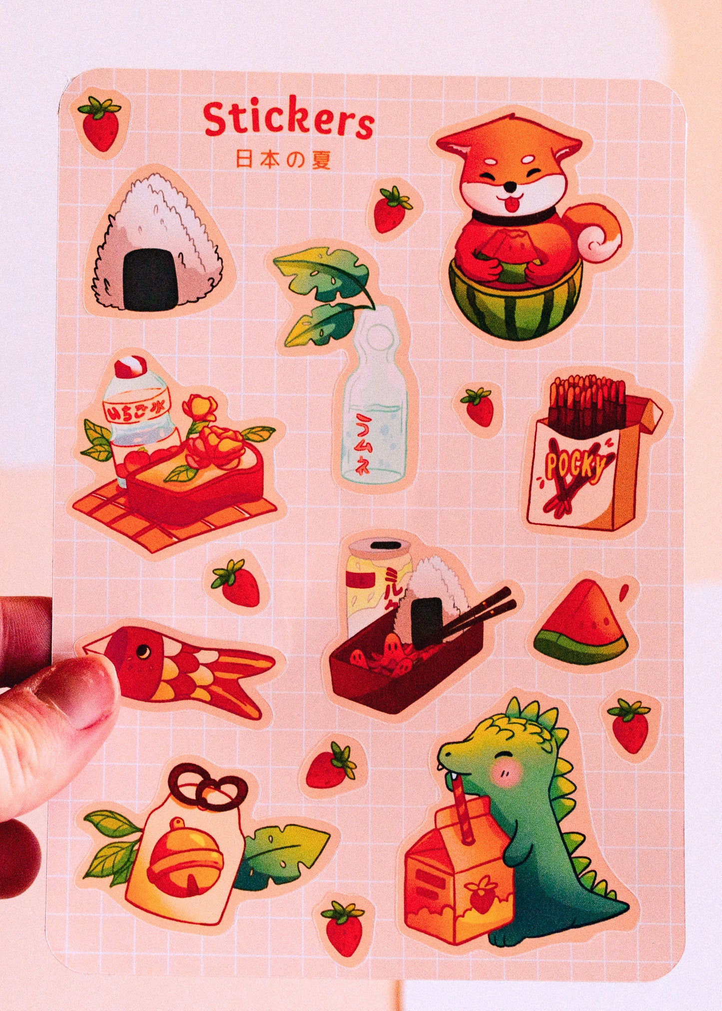 Sticker sheet - Japanese summer