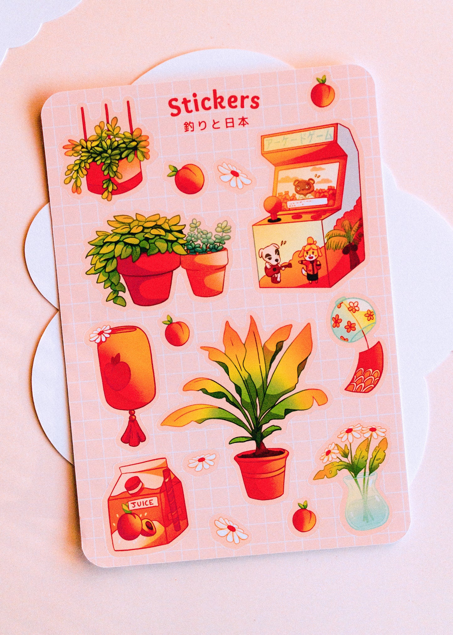 Sticker sheets - Summer peaches