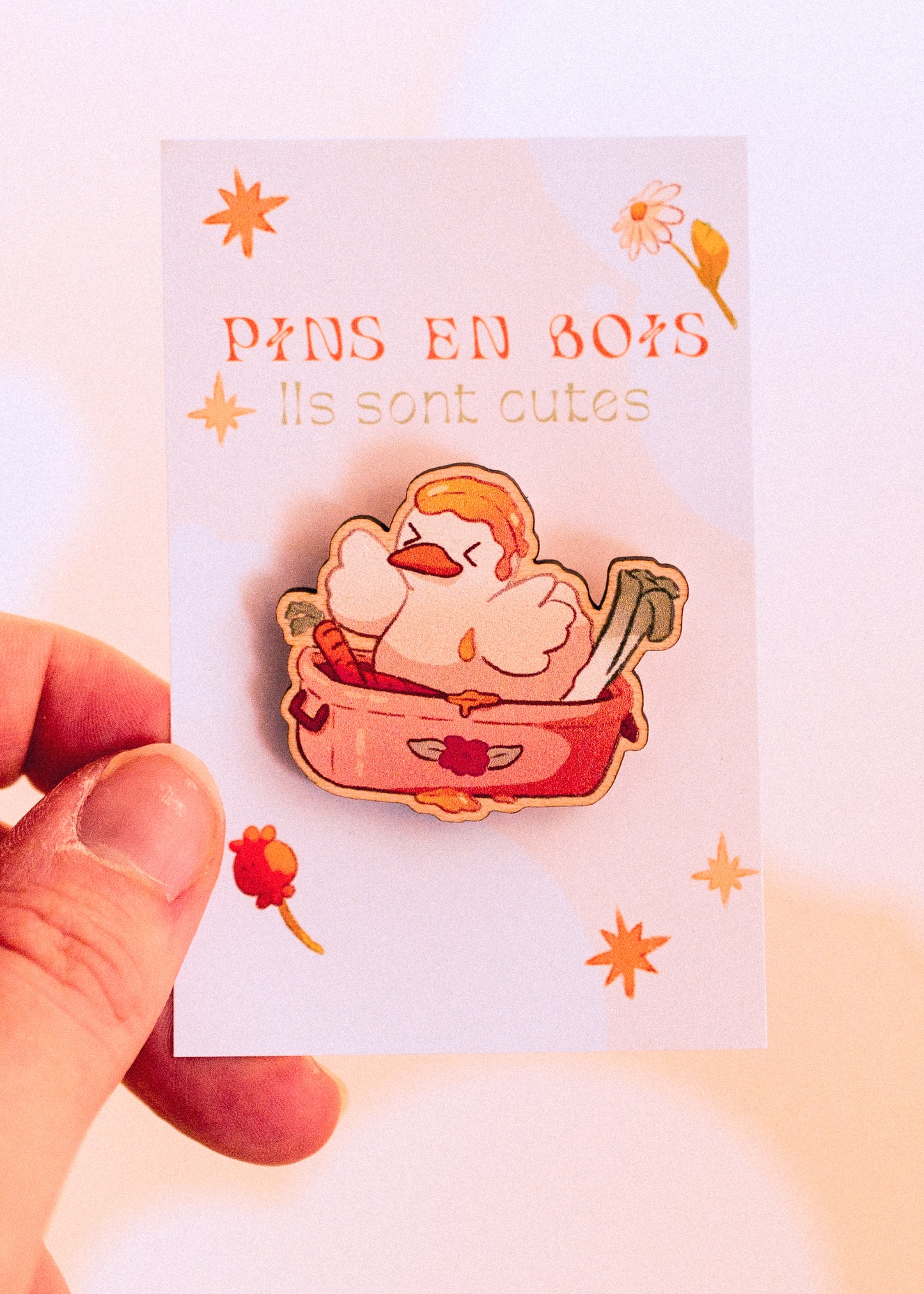 Wooden pins - Duck in a dish