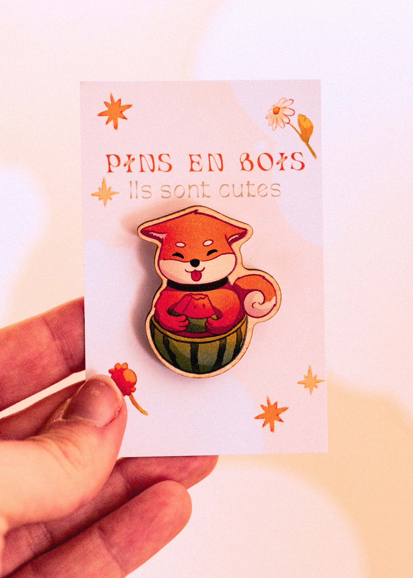 Pins en bois - Shiba