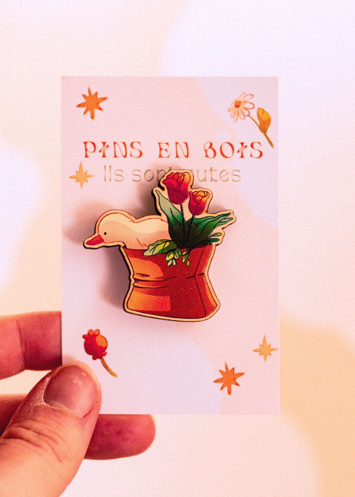 Pins en bois - Petit canard