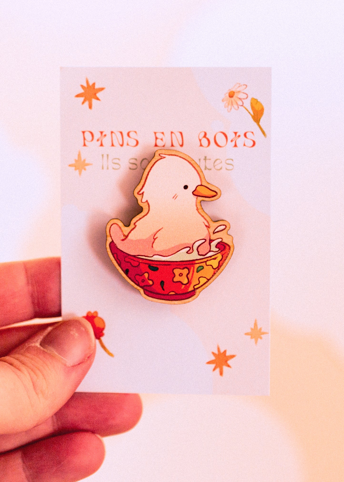 Wooden pins - Bowl duck