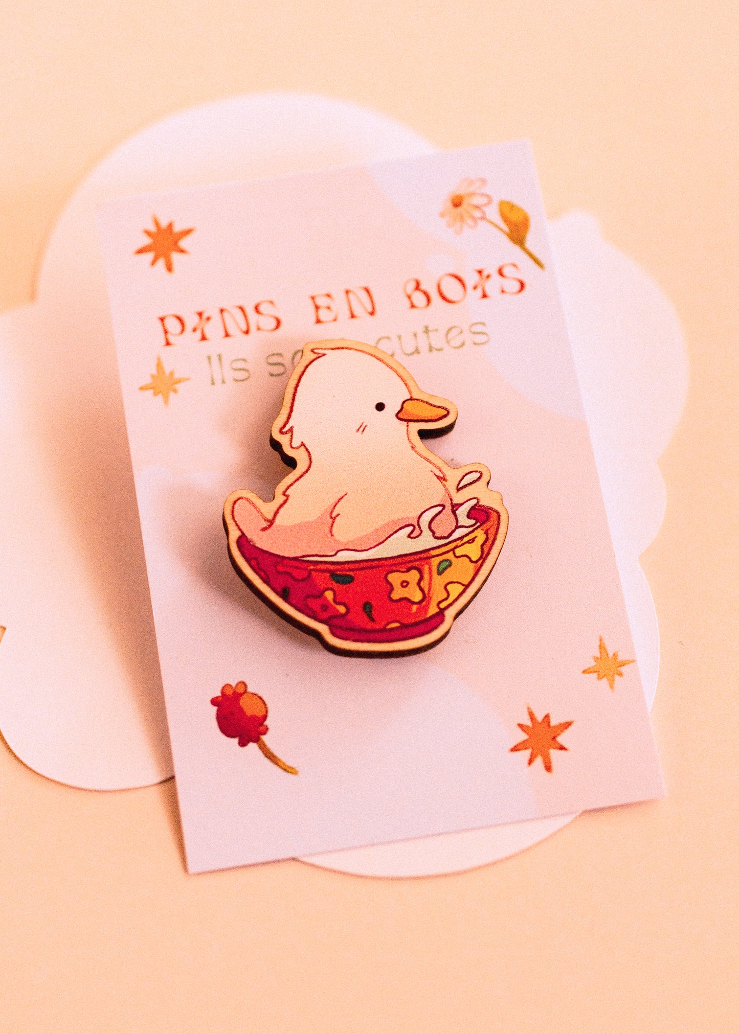 Wooden pins - Bowl duck