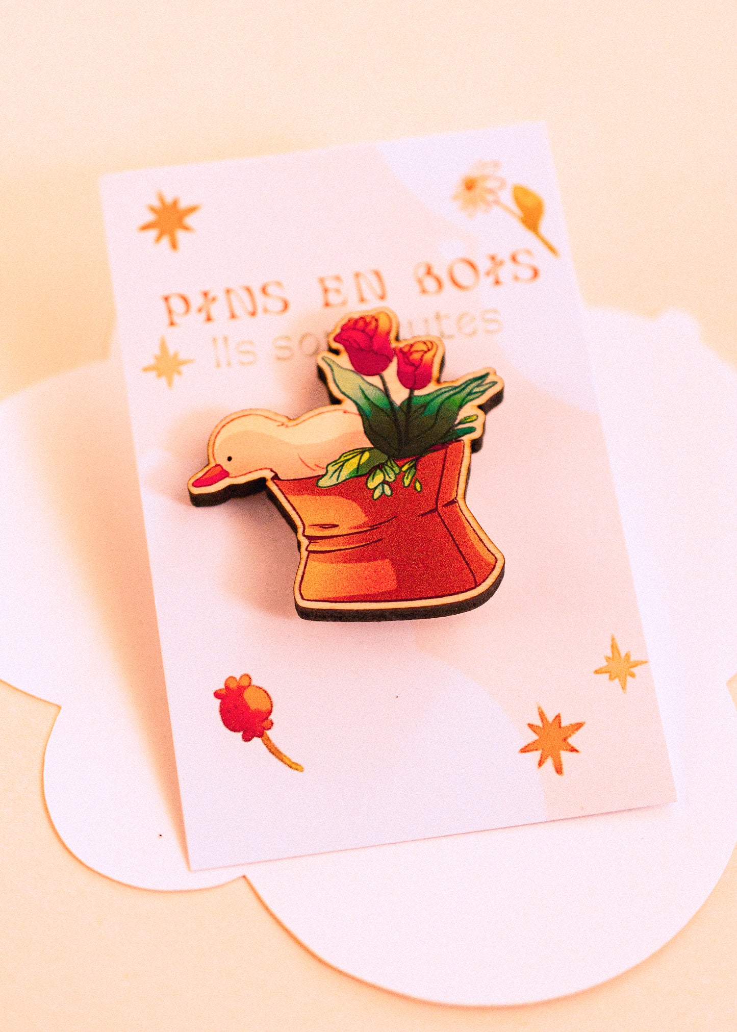 Pins en bois - Petit canard