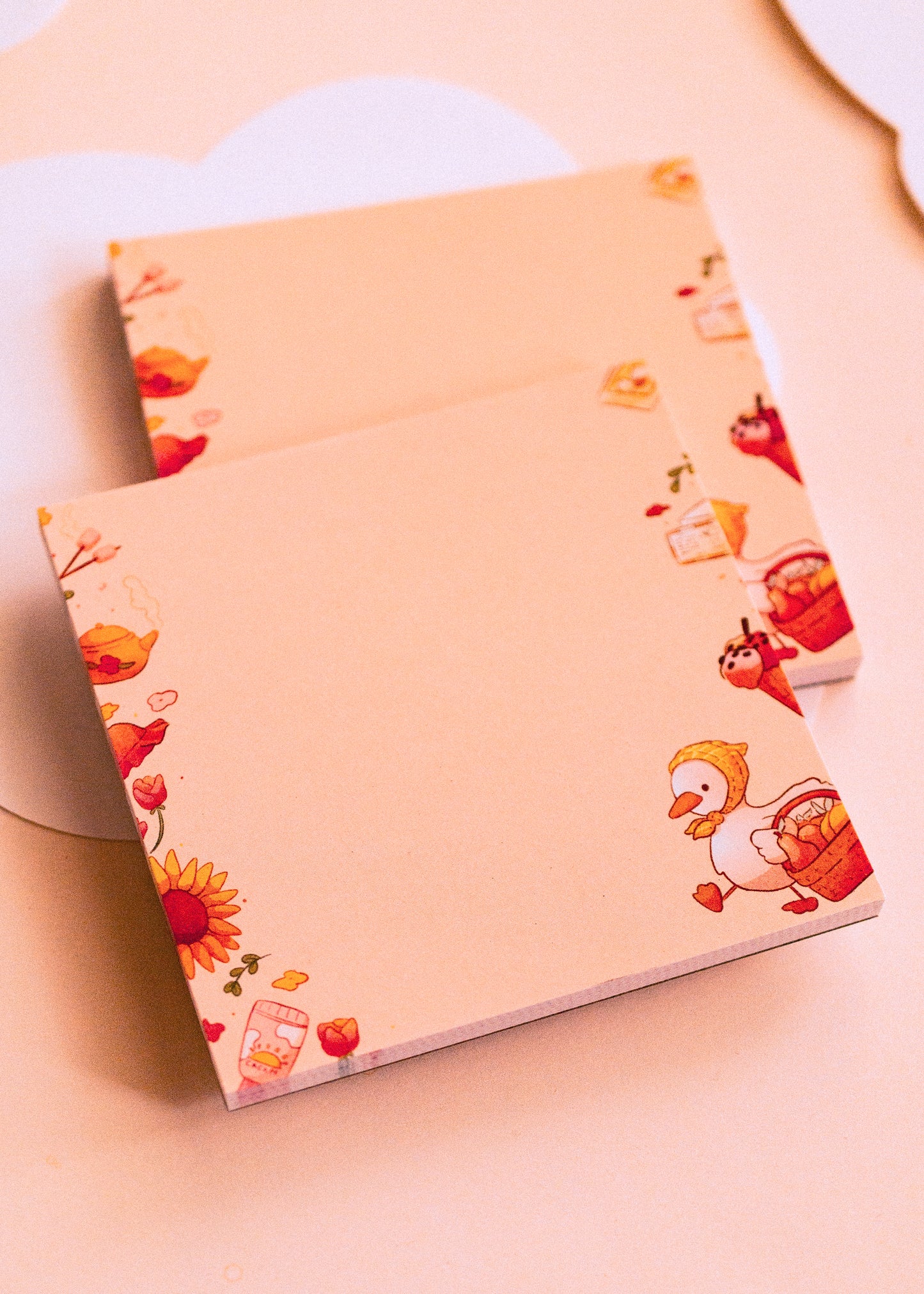 Square notepad - Summer duck