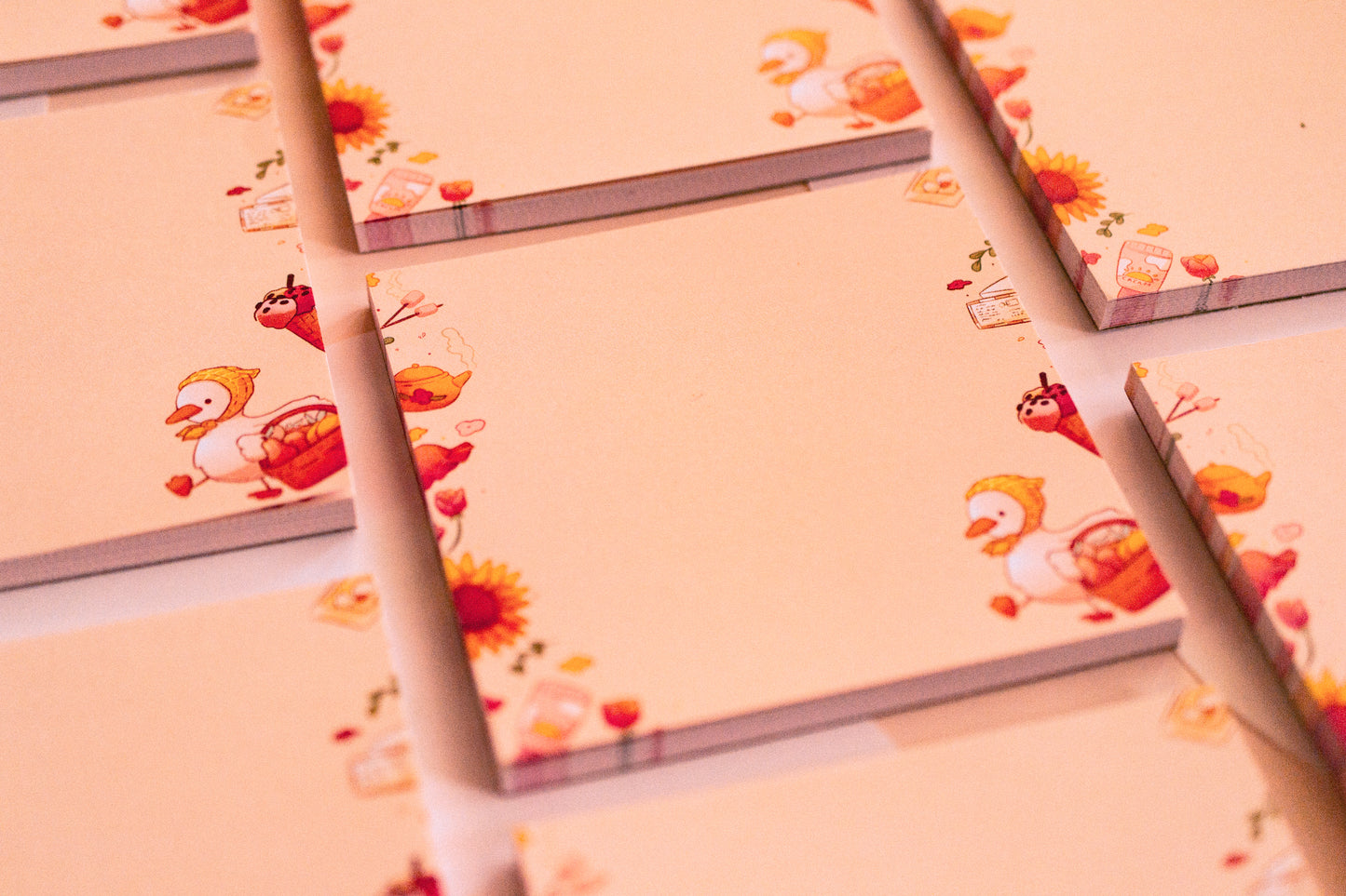 Square notepad - Summer duck