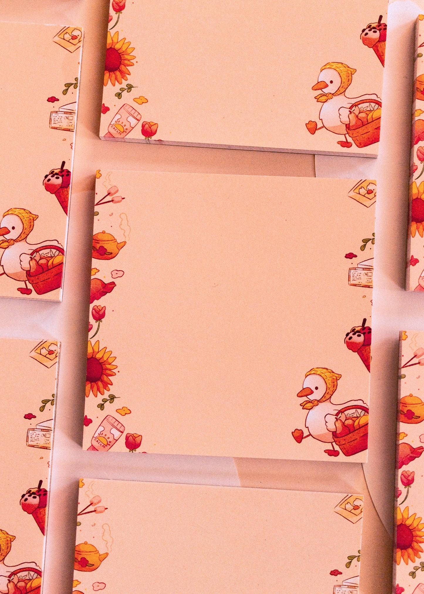 Square notepad - Summer duck