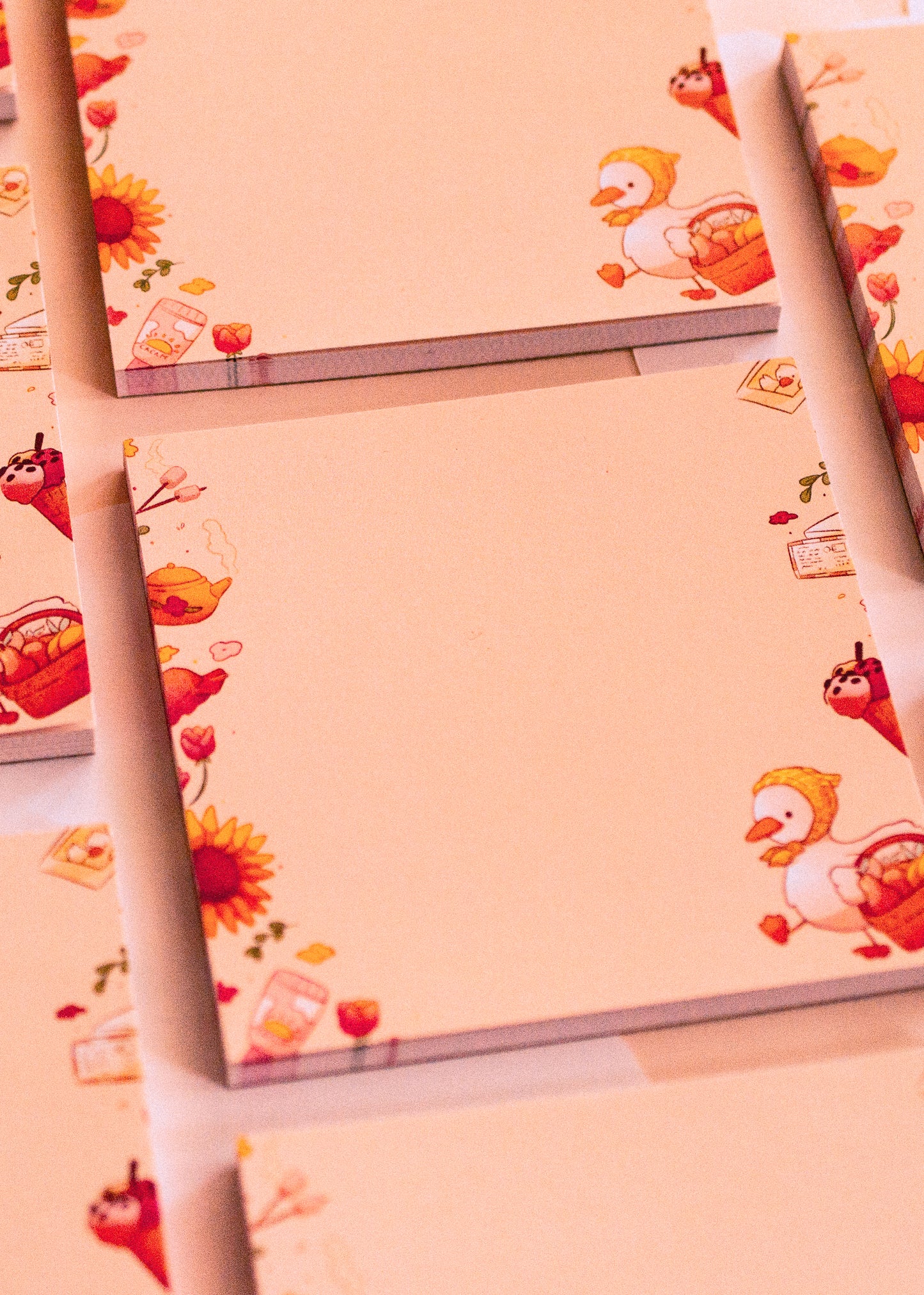 Square notepad - Summer duck