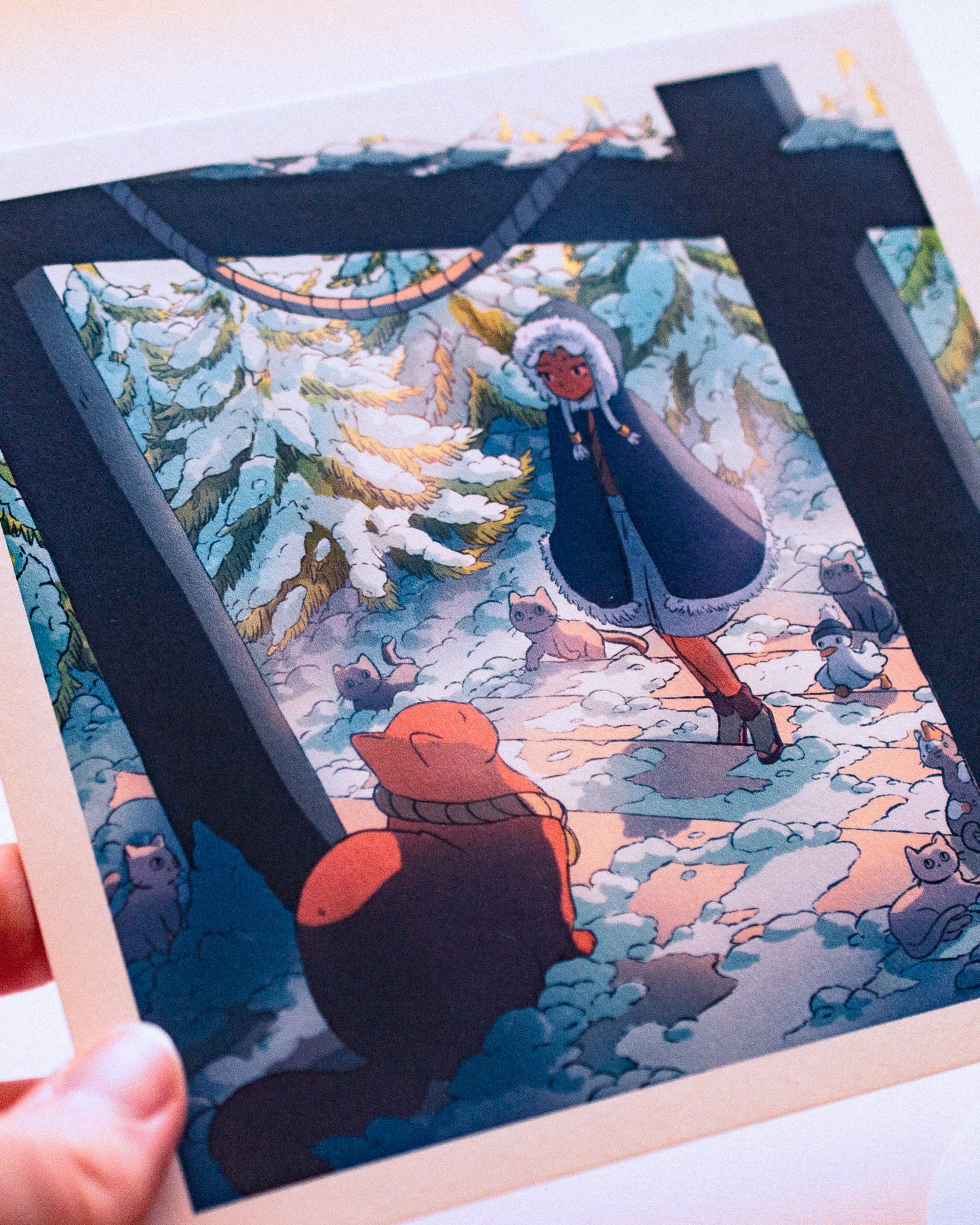 Print - Snowy Temple