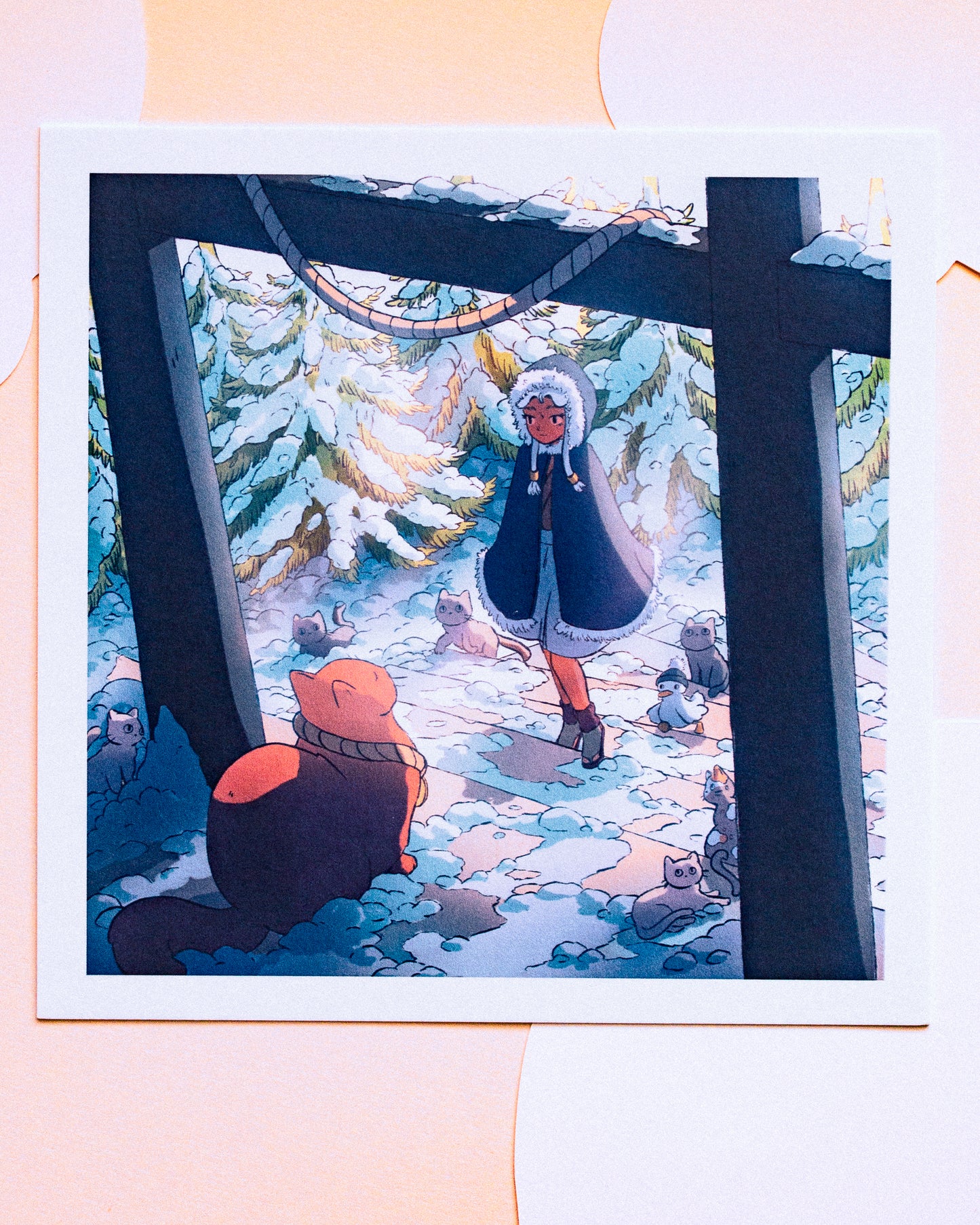 Print - Snowy Temple
