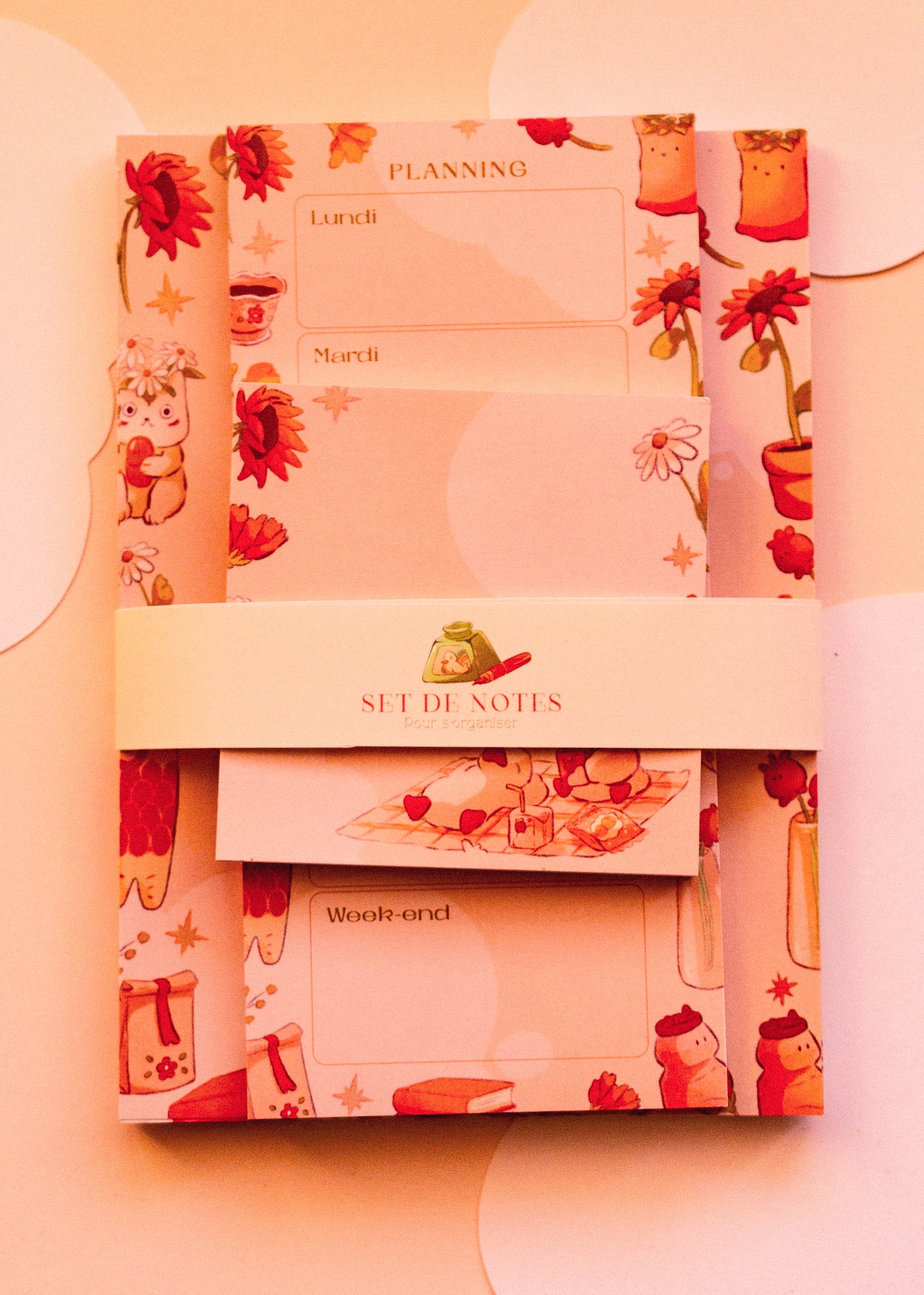 Notepad set - Spring ducks
