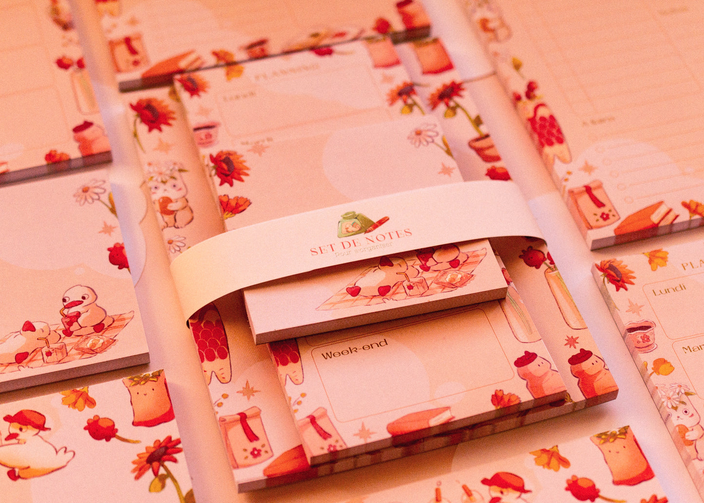 Notepad set - Spring ducks