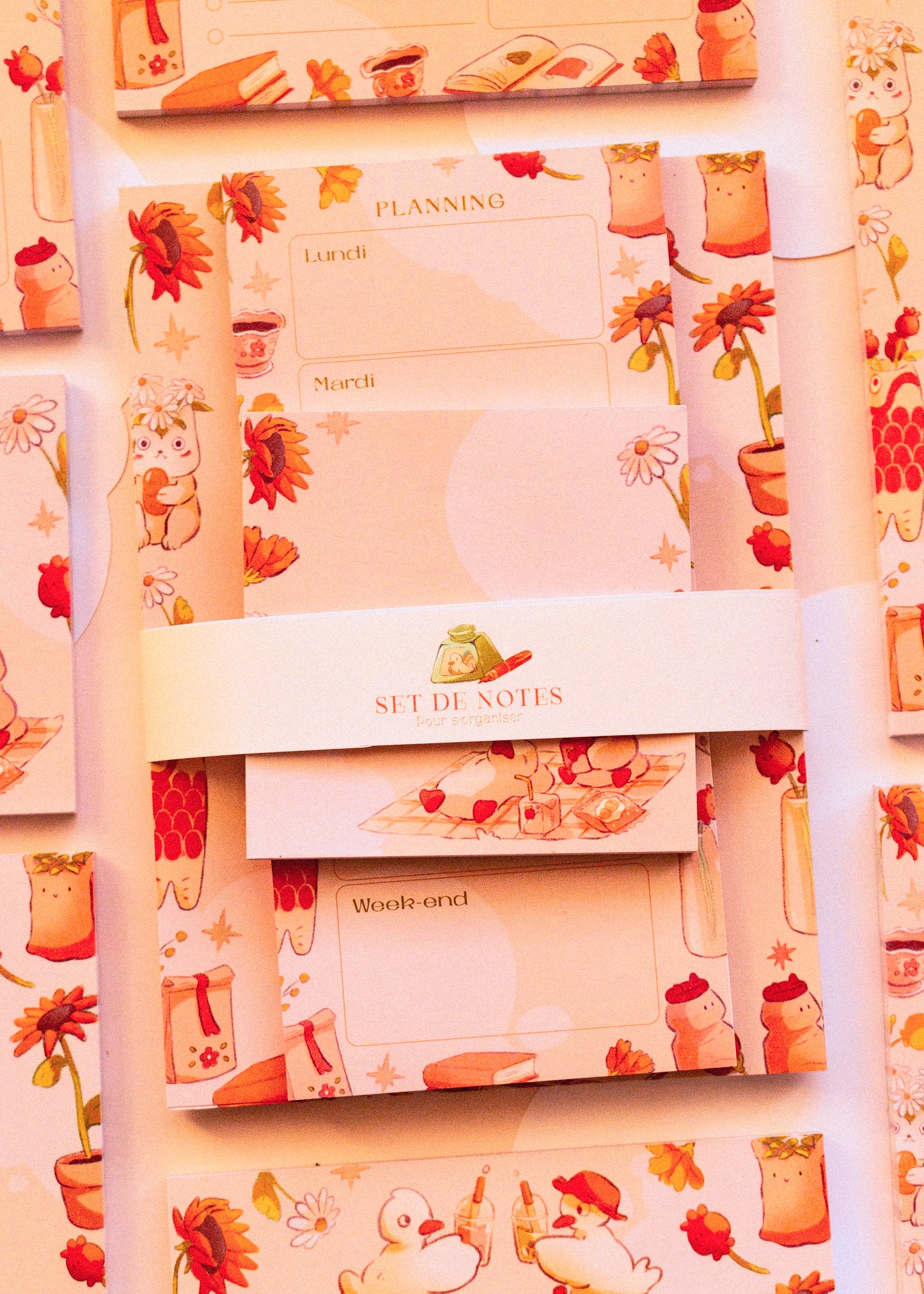 Notepad set - Spring ducks