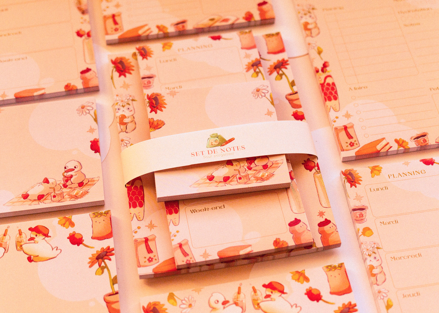 Notepad set - Spring ducks