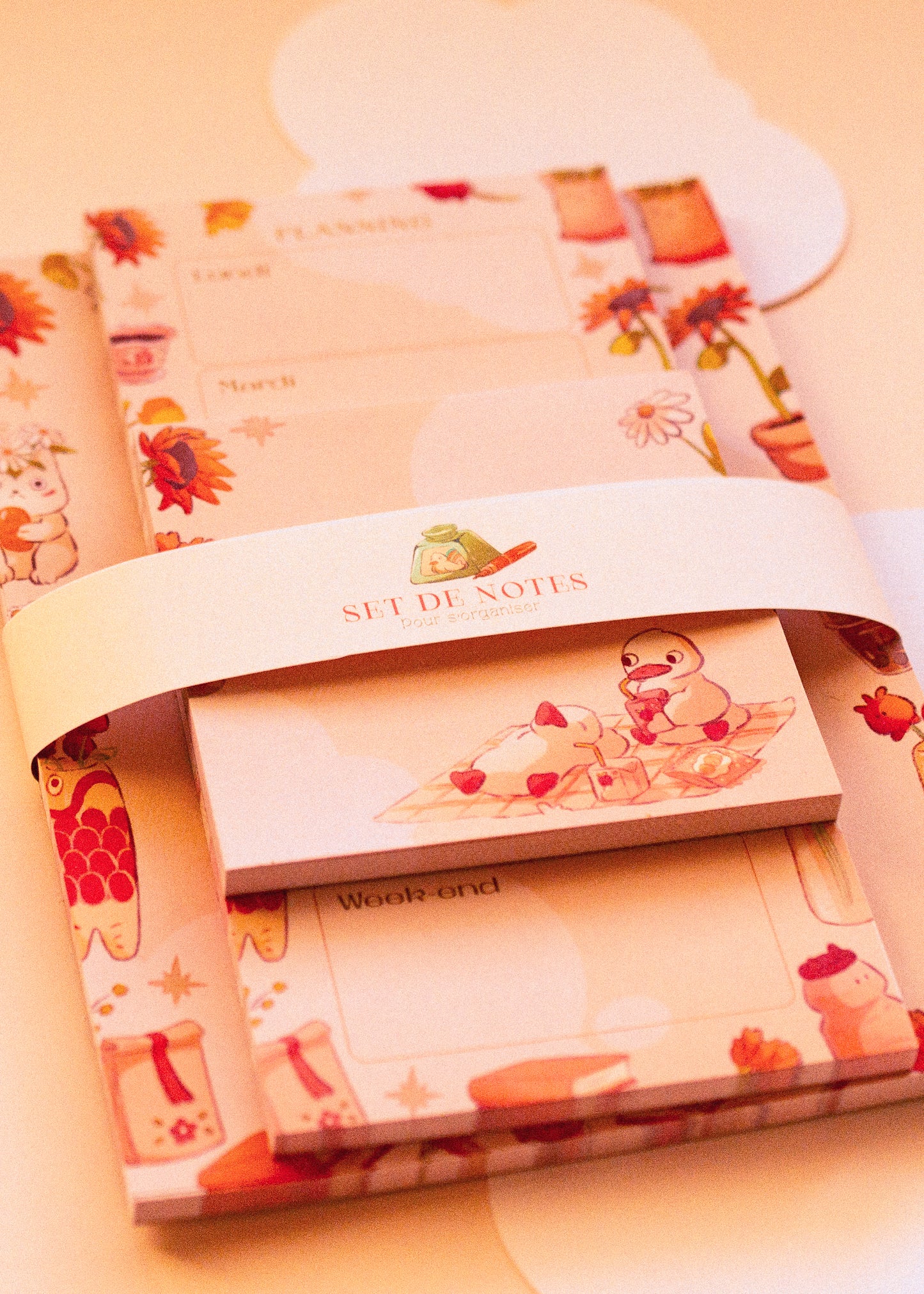 Notepad set - Spring ducks
